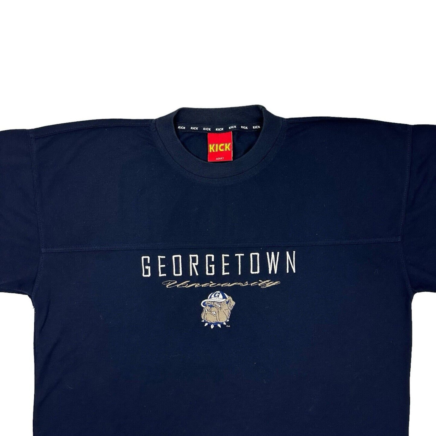 Vintage Georgetown Hoyas T-Shirt Navy Mens Large Mesh Baseball MLB