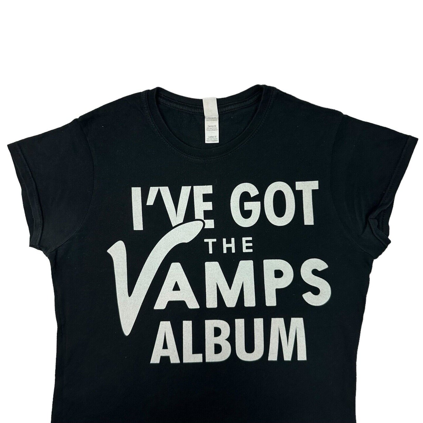 2014 The Vamps T-Shirt Womens Medium Black Meet The Vamps Album