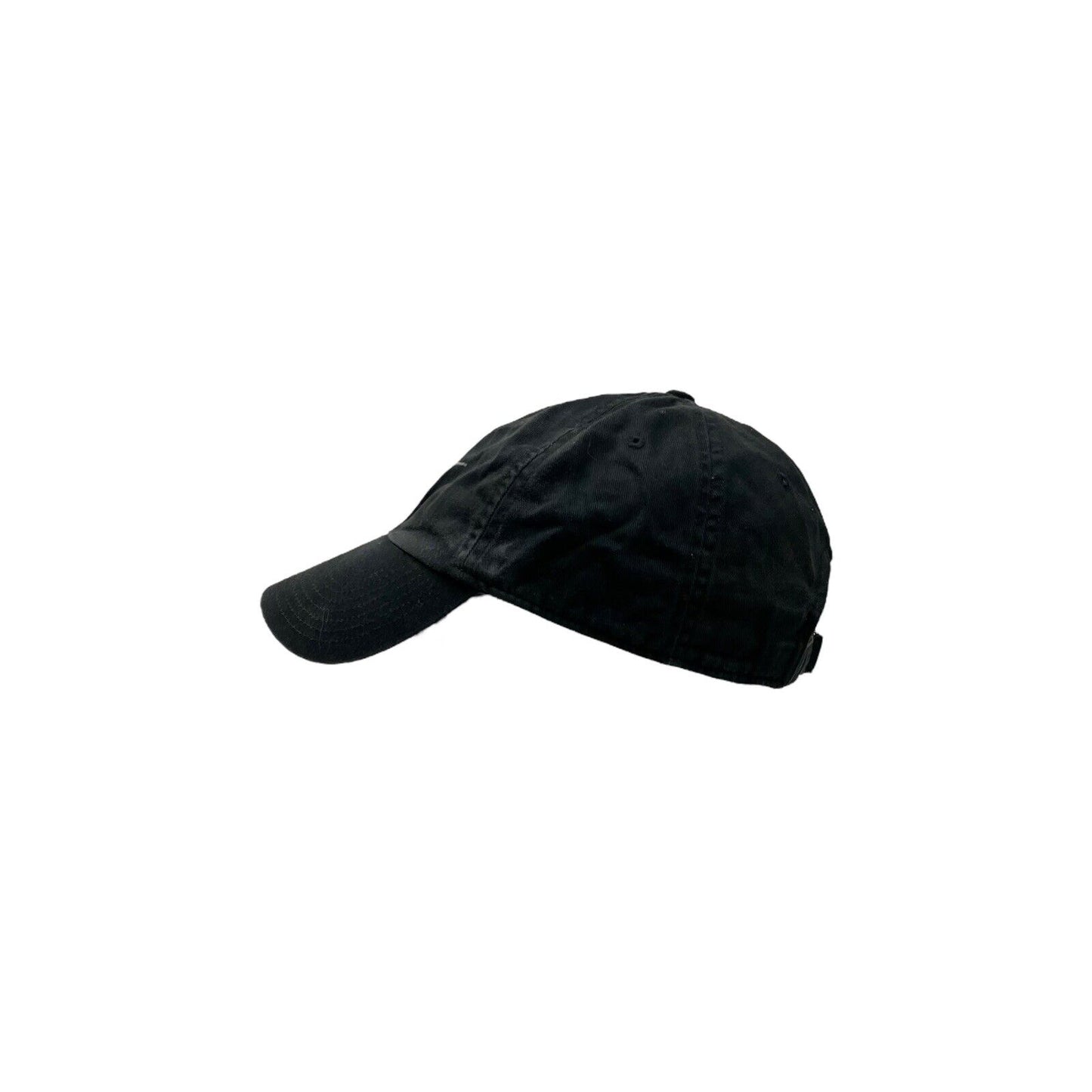 00’s Nike Swoosh Hat Embroidered Black One Size Fits All Adults