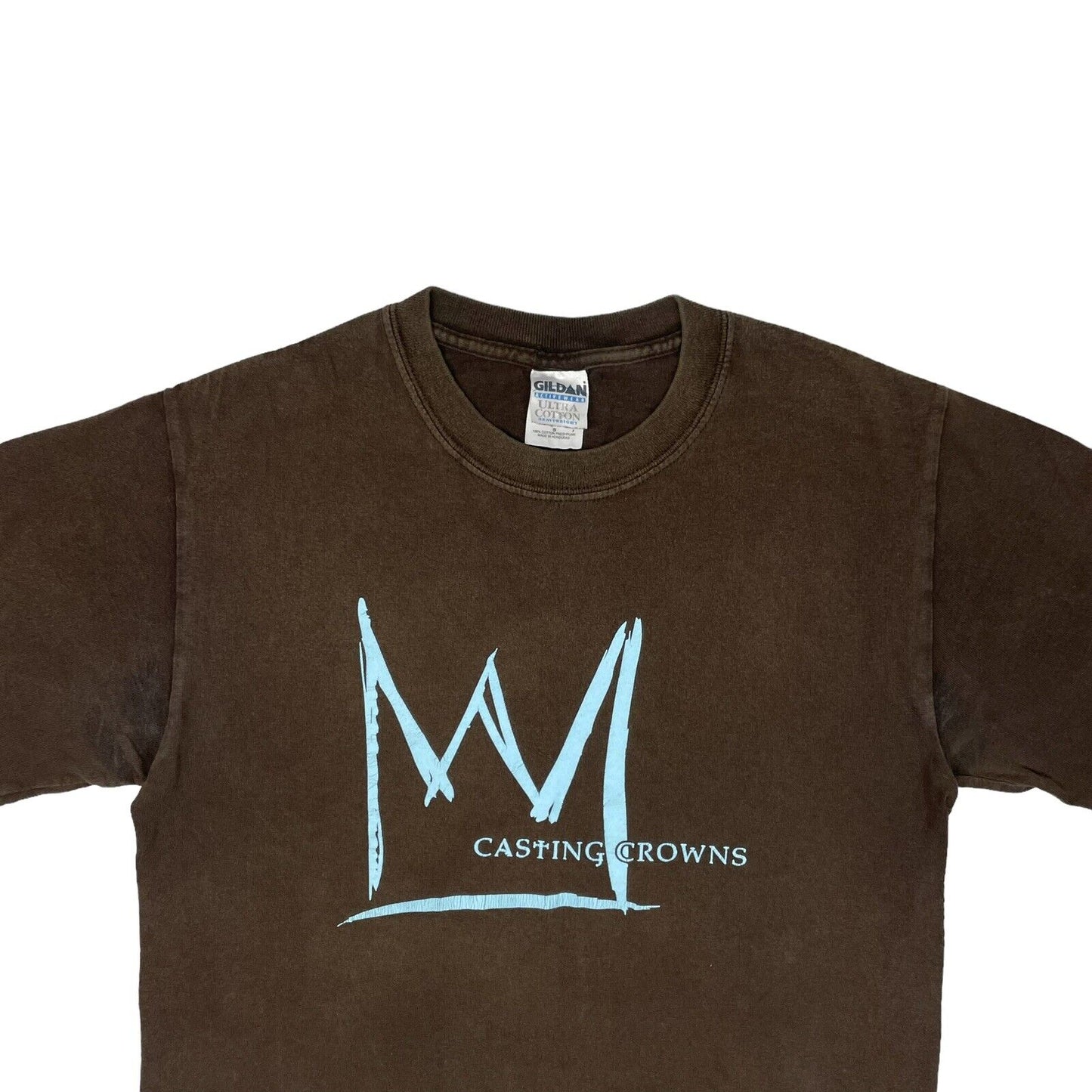 00’s Casting Crowns Brown T-Shirt Mens Small Christian Rock Music