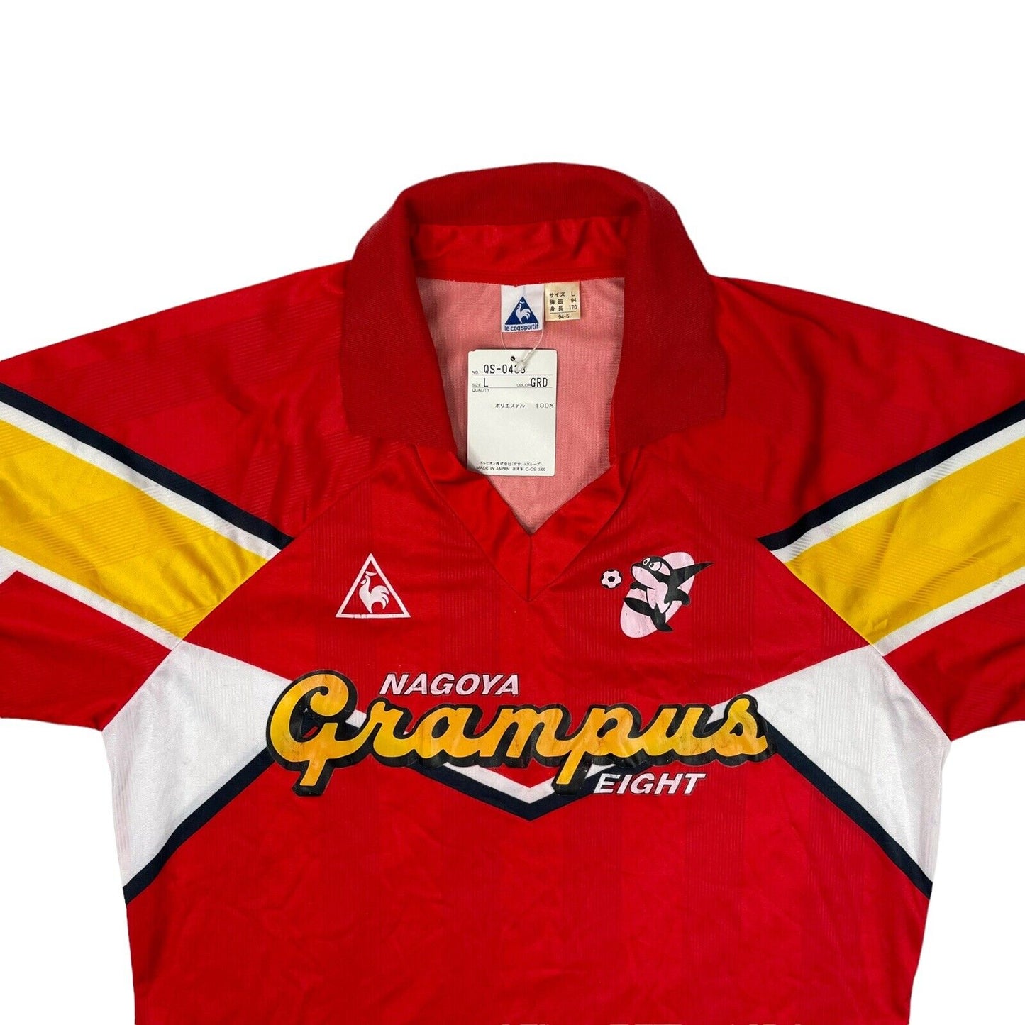 NWT Vintage Nagoya Grampus Eight Football Shirt 92-94 Mens Large Le Coq Sportif