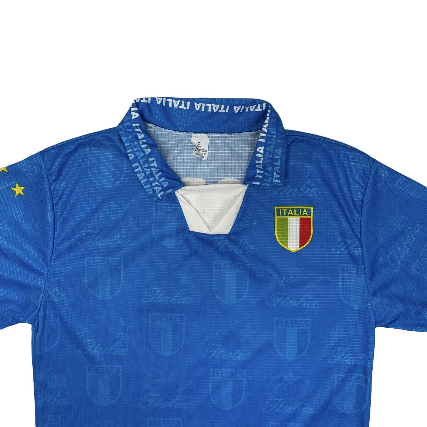 Vintage Italy Football Shirt 20 Totti Blue Mens Small 90’s Soccer Top