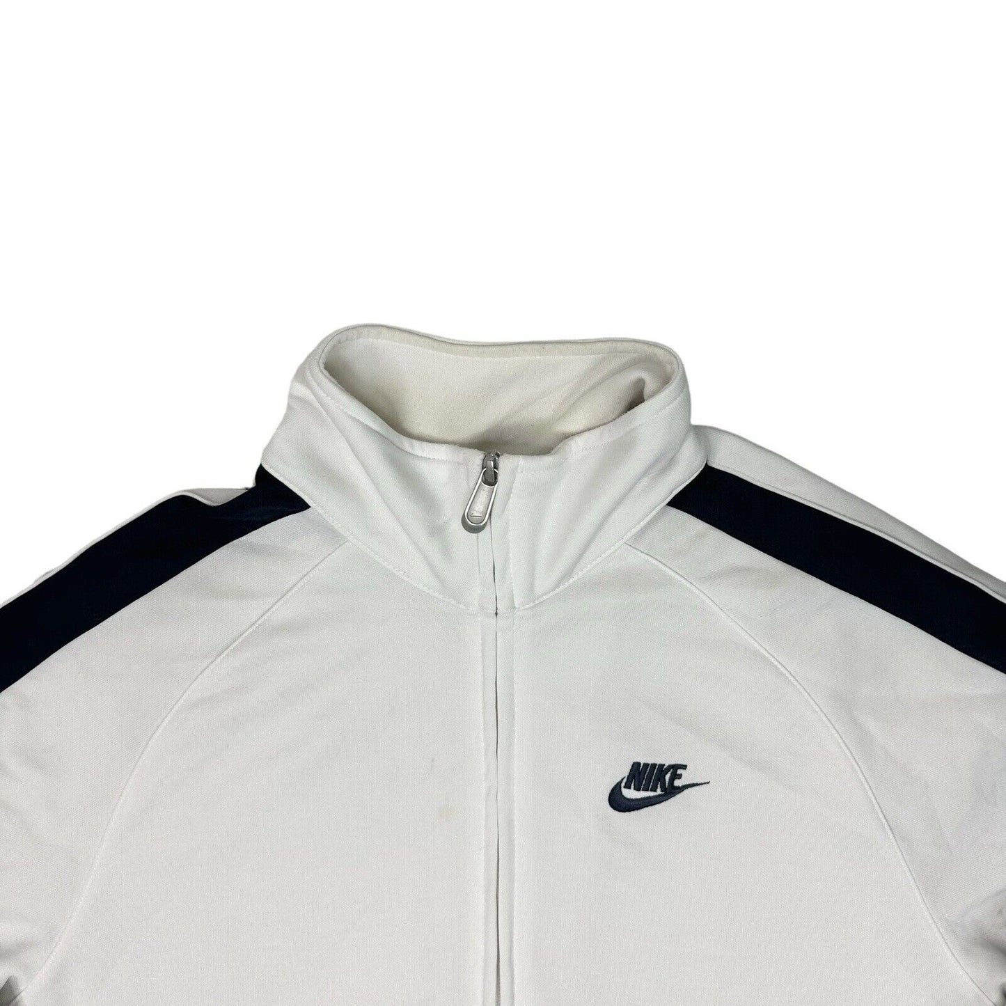 Vintage 00’s Nike Track Jacket Mens Medium White Embroidered Logo