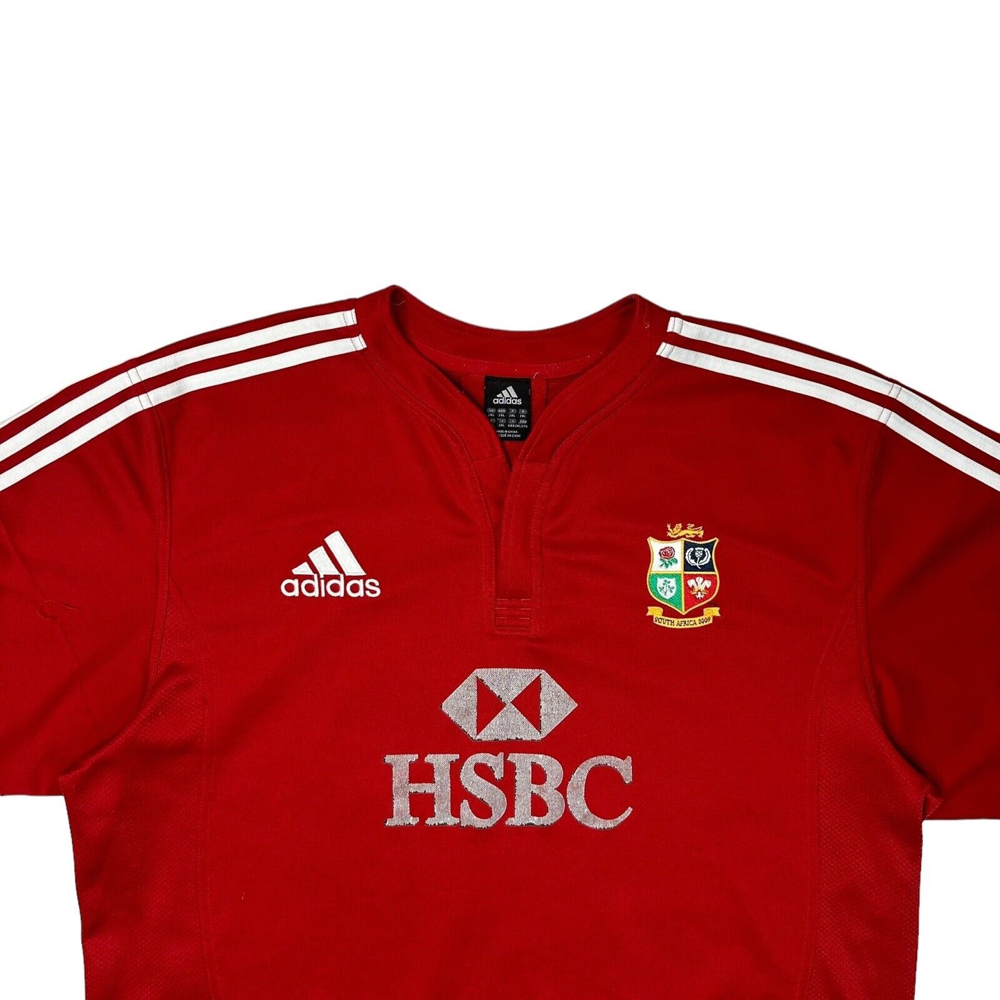 2009 British And Irish Lions Rugby Shirt Mens XXL Red Adidas