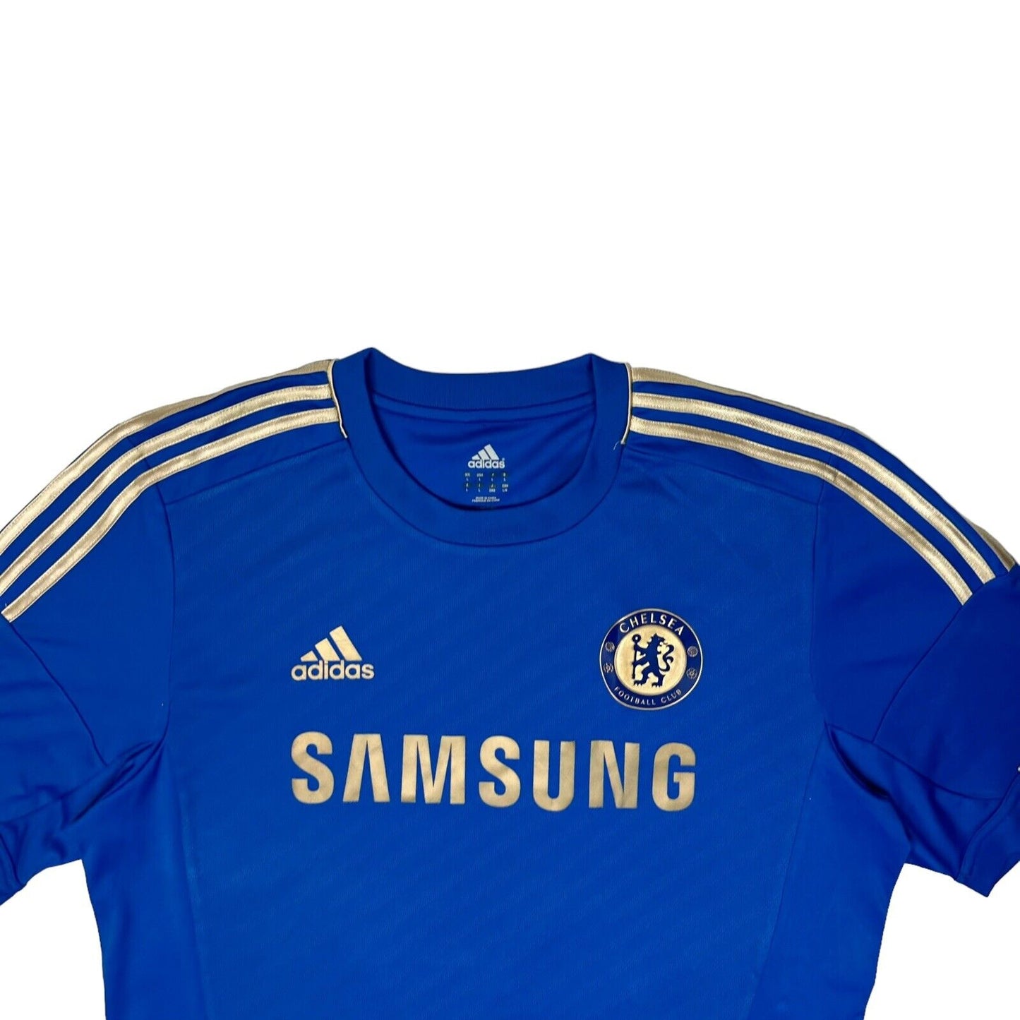 12-13 Chelsea Football Jersey Adidas Mens Large Blue Home Kit Soccer Shirt