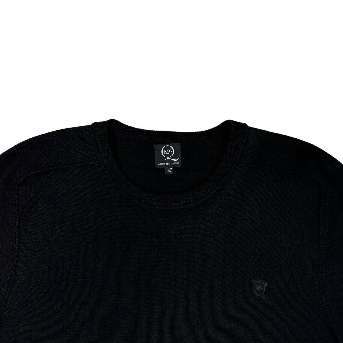 McQ Alexander McQueen Black Wool Jumper Mens XL