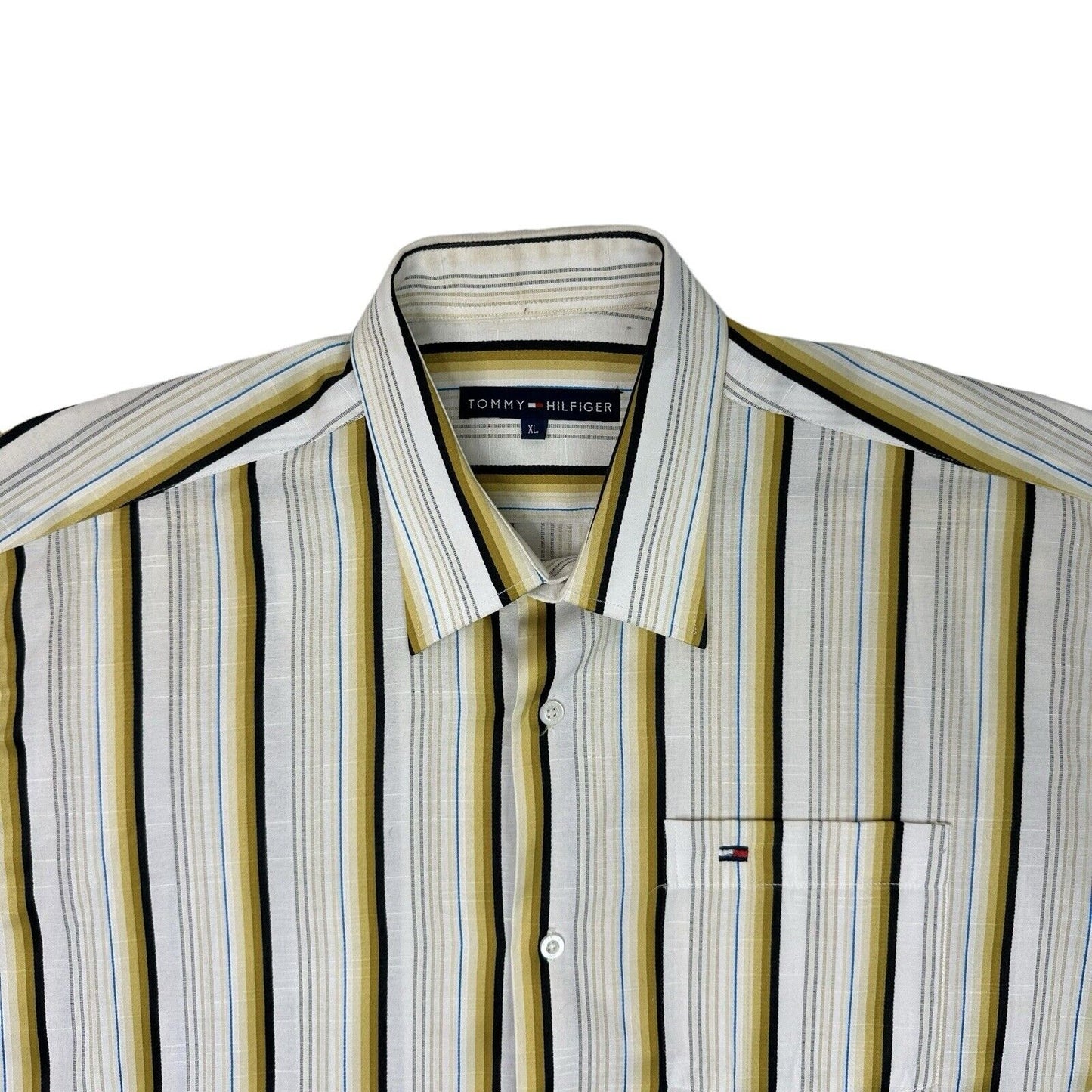 Vintage Tommy Hilfiger Shirt XL Multicoloured Stripe