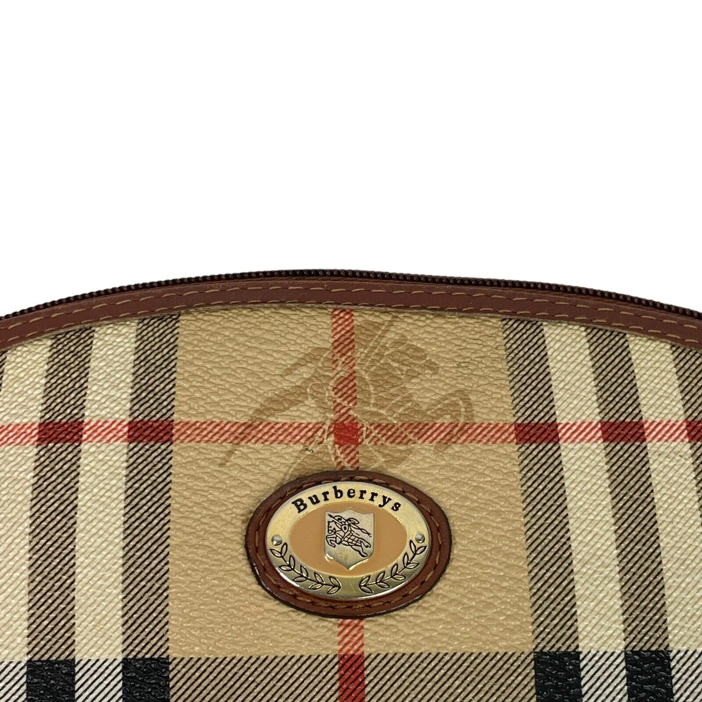 Vintage 80’s Burberry Nova Check Clutch Toiletry Bag