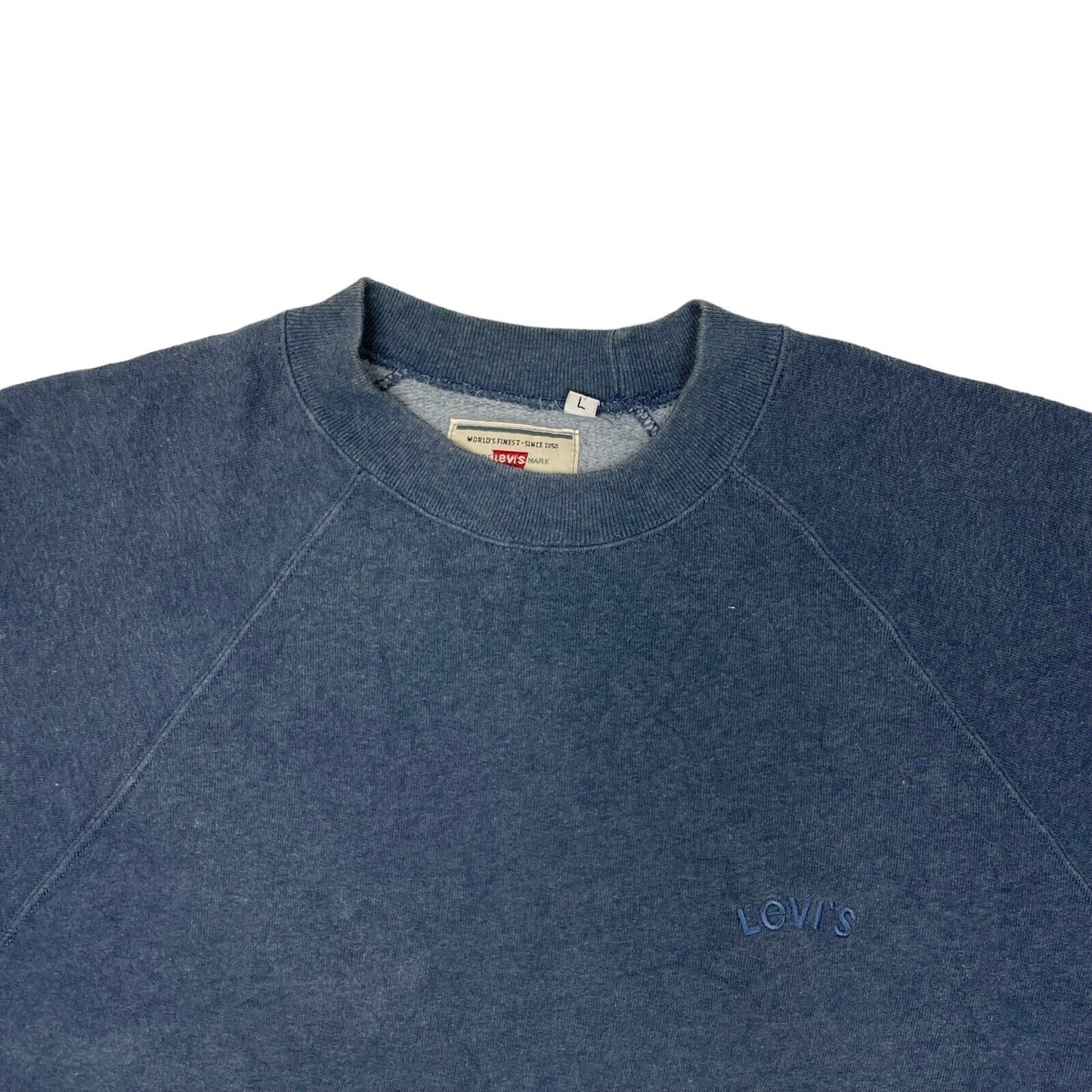 Vintage Levi’s Crew Neck Jumper Blue Men’s Boxy Large Made In Italy Della Legge