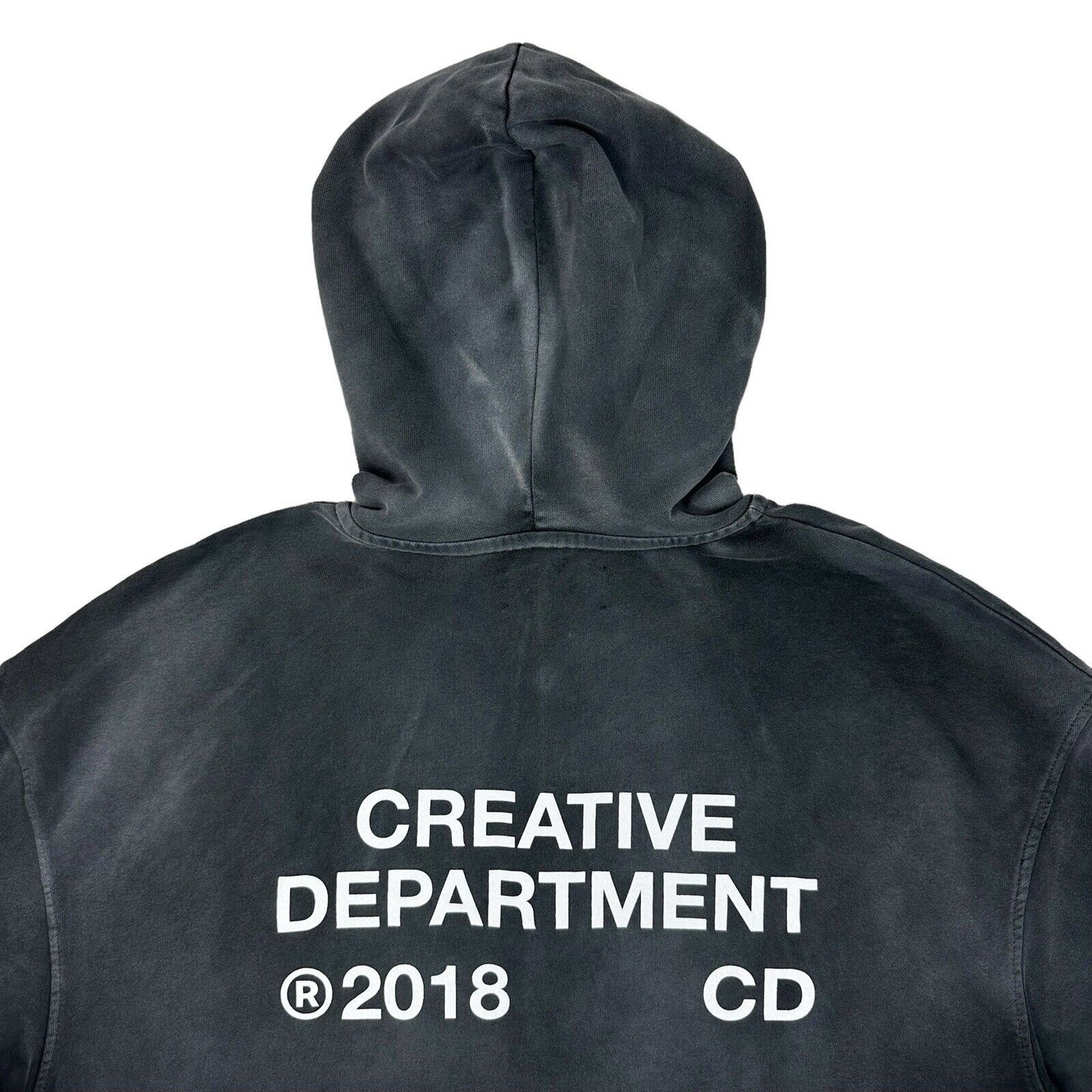 Reternity Zip Hoodie Faded Black Size XL Creative Department Graphic Print