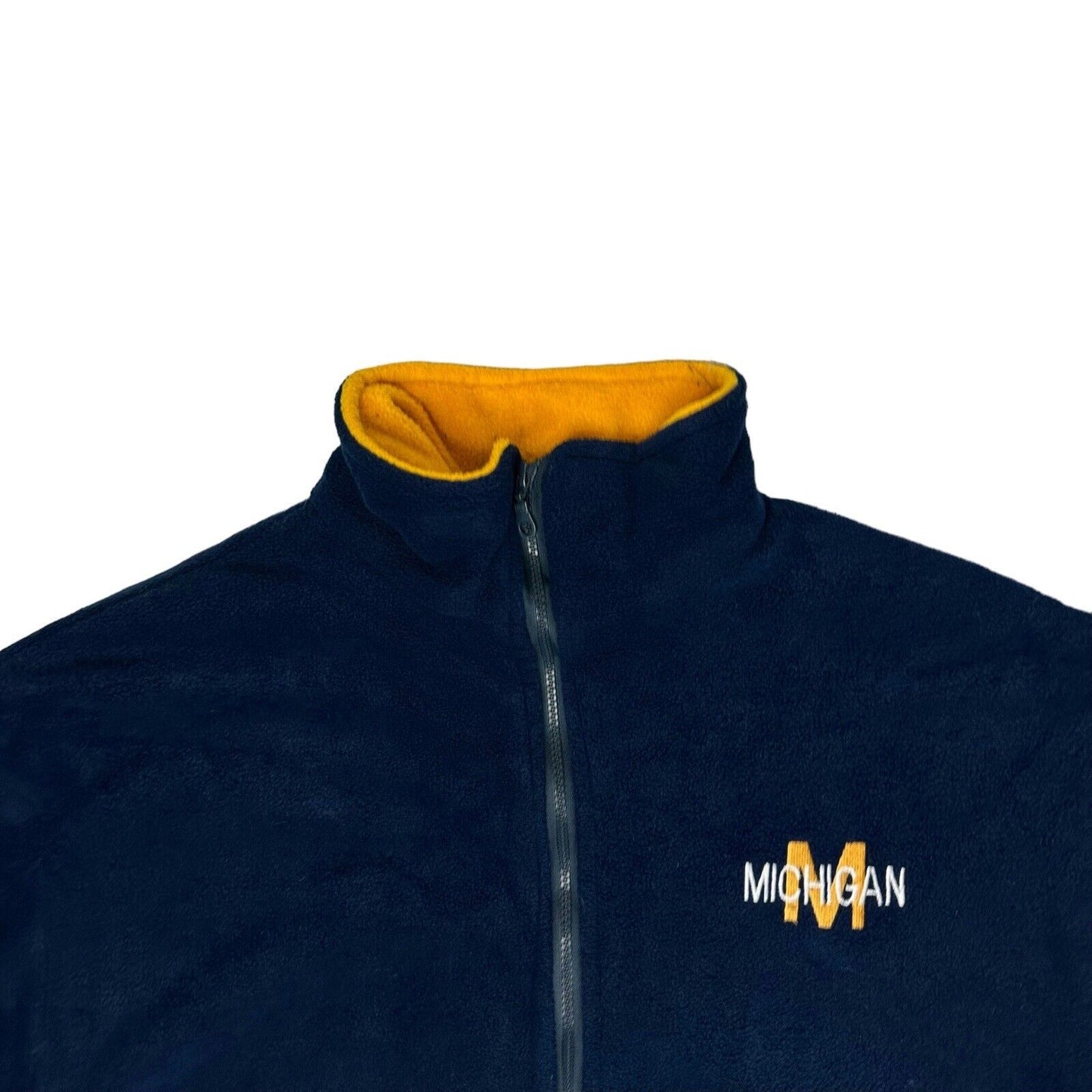 Vintage Michigan Wolverines Fleece Mens XL Multicoloured Embroidered Made In UK