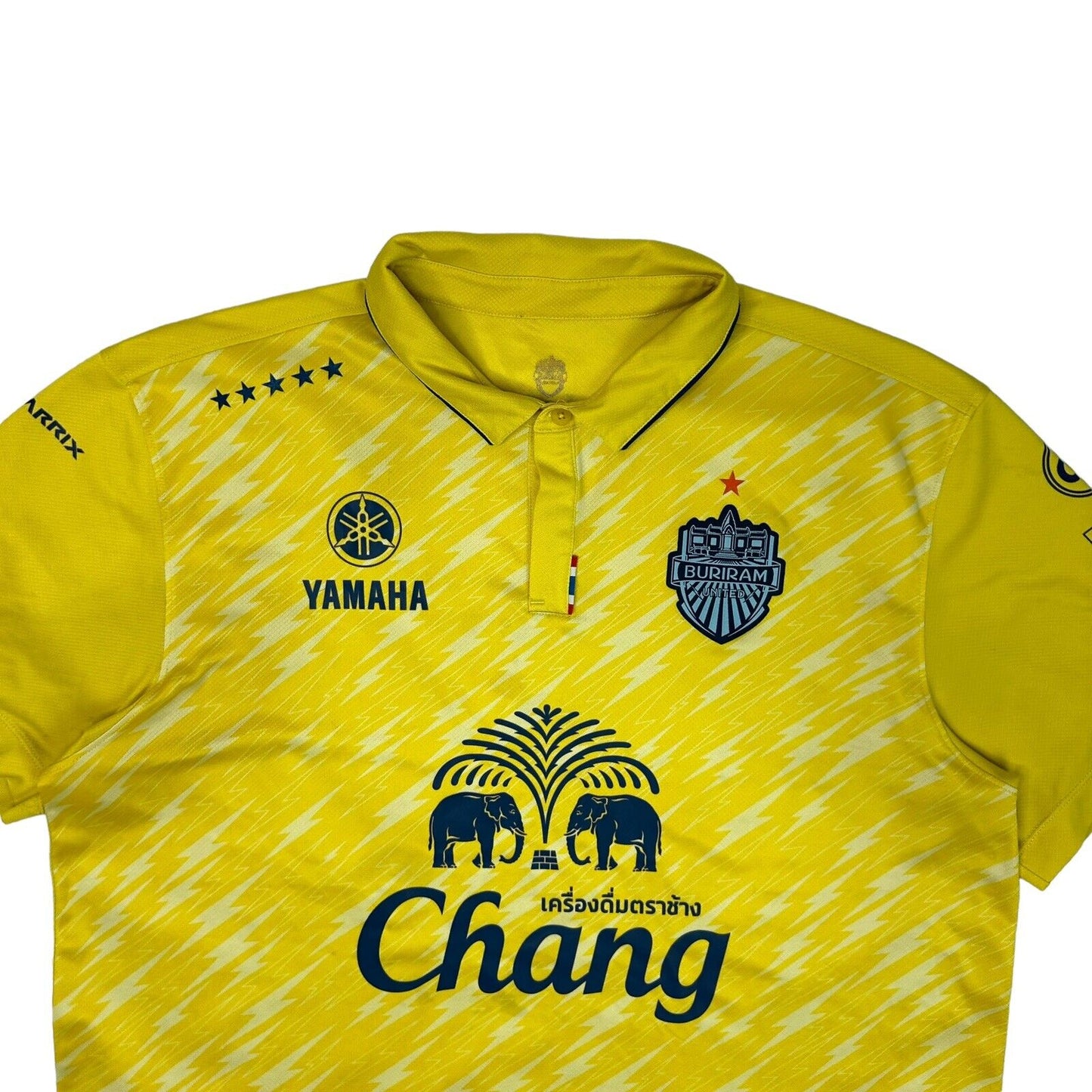 18-19 Buriram United Football Away Jersey Mens XL Yellow Soccer Shirt