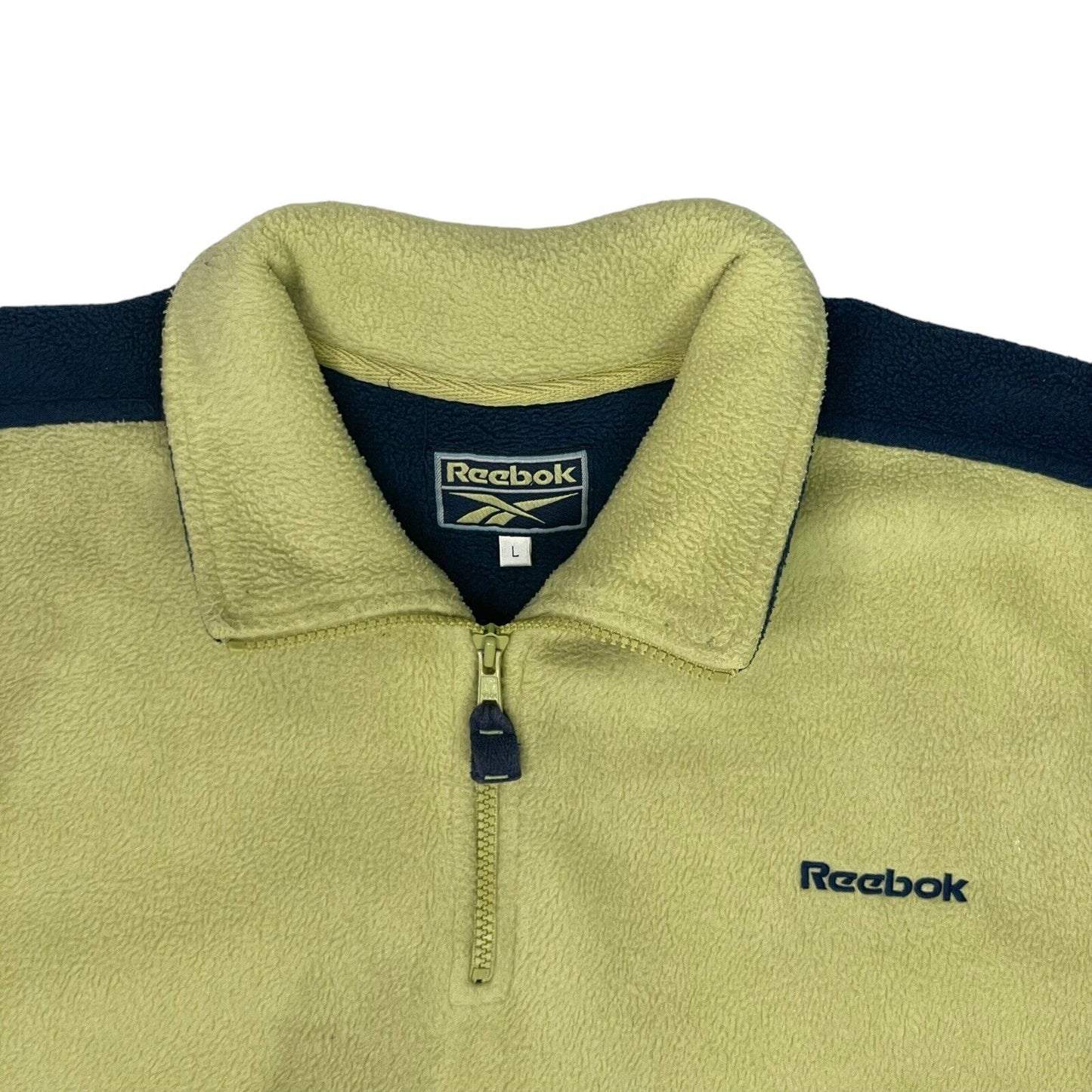 Vintage Reebok Fleece Lime Green Mens Large 90’s Sportswear