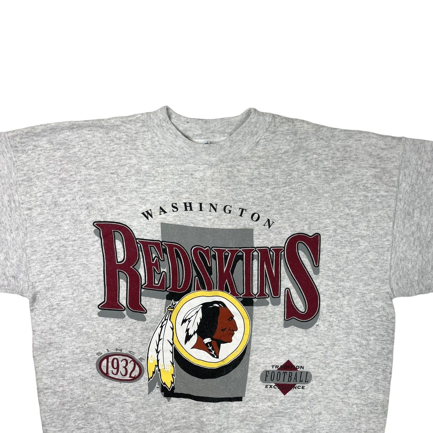 Vintage Washington Redskins Crew Neck Jumper Grey Mens XL Made In USA 90’s