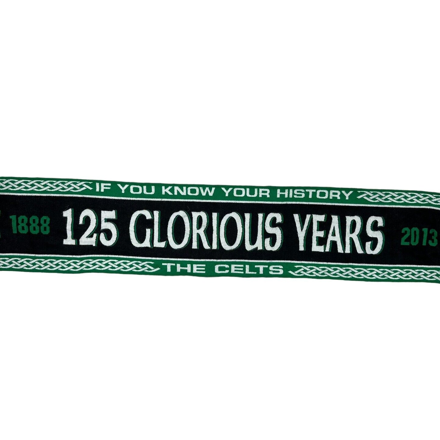 2013 Celtic FC Scarf OSFA Football Memorabilia Green, White And Black