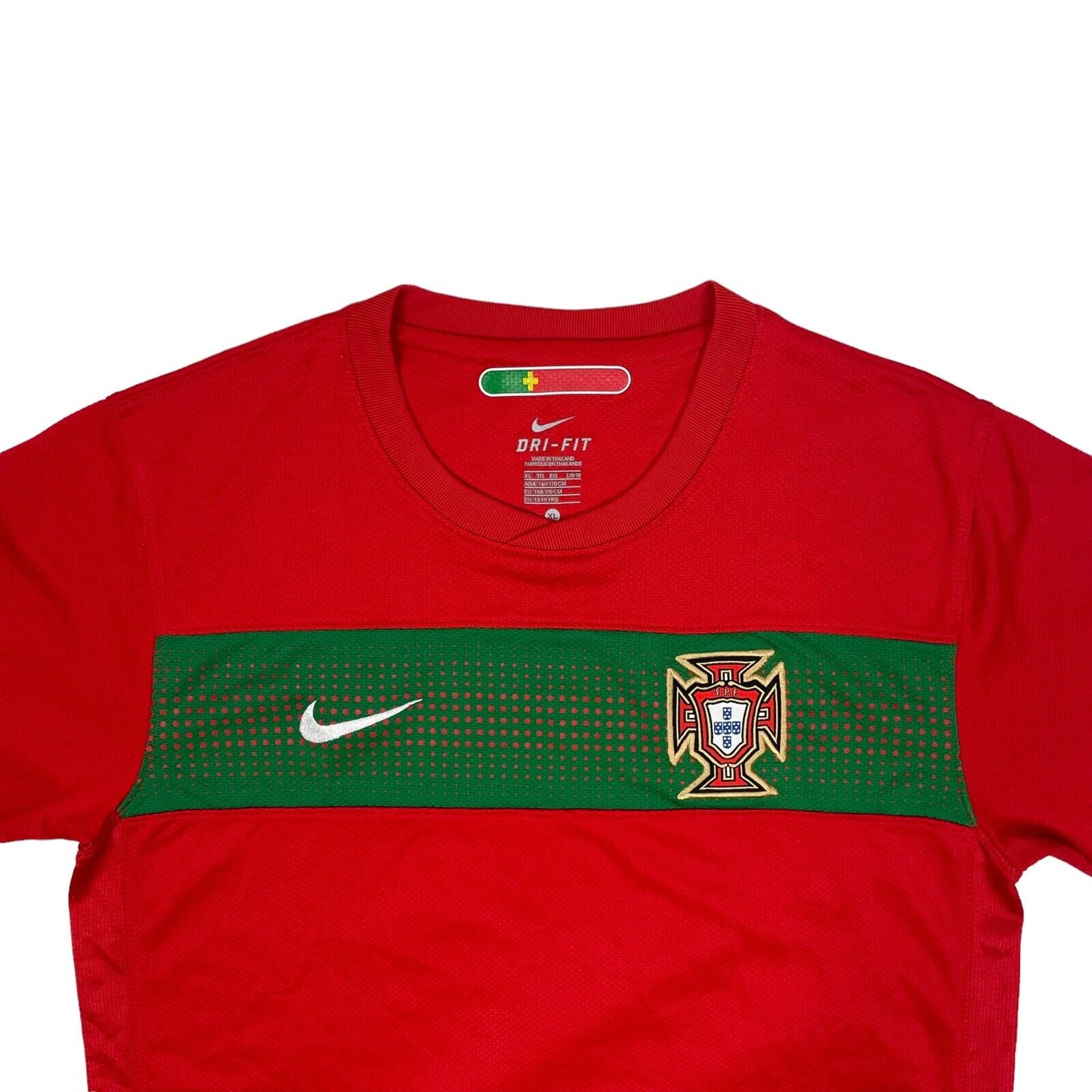 Nike Portugal 10-11 Football Shirt Mens Small Red And Green Youth XL