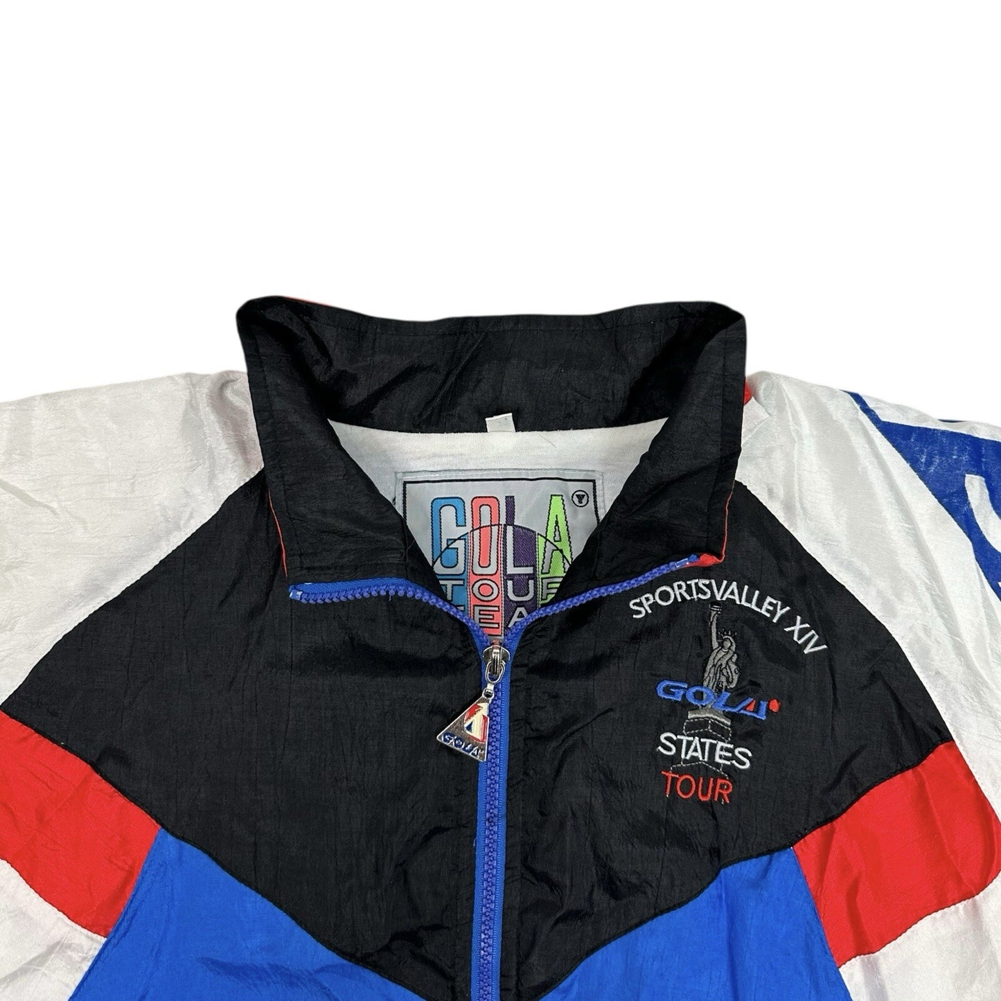 Vintage 90’s Gola Shell Jacket Women’s Small USA Tour Team Multicoloured