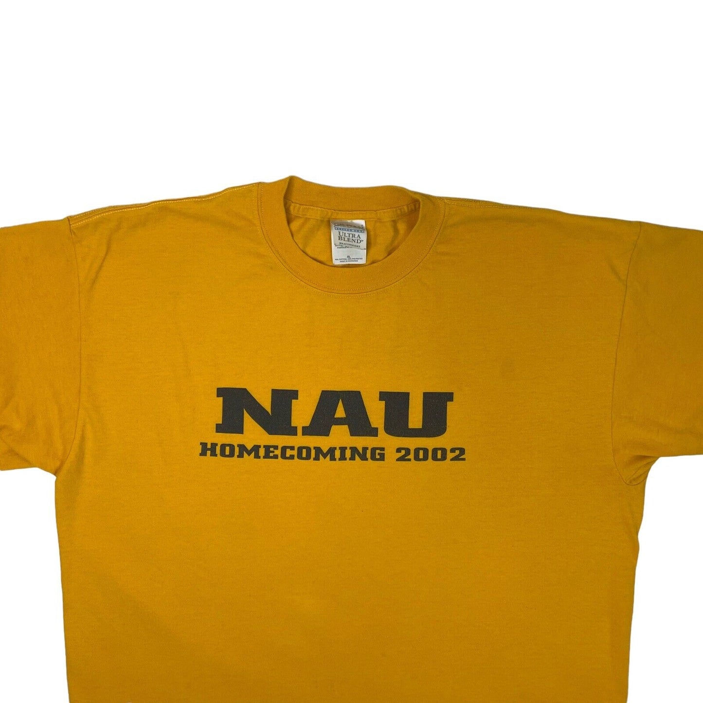 Vintage Northern Arizona University T-Shirt Yellow Mens XL Homecoming