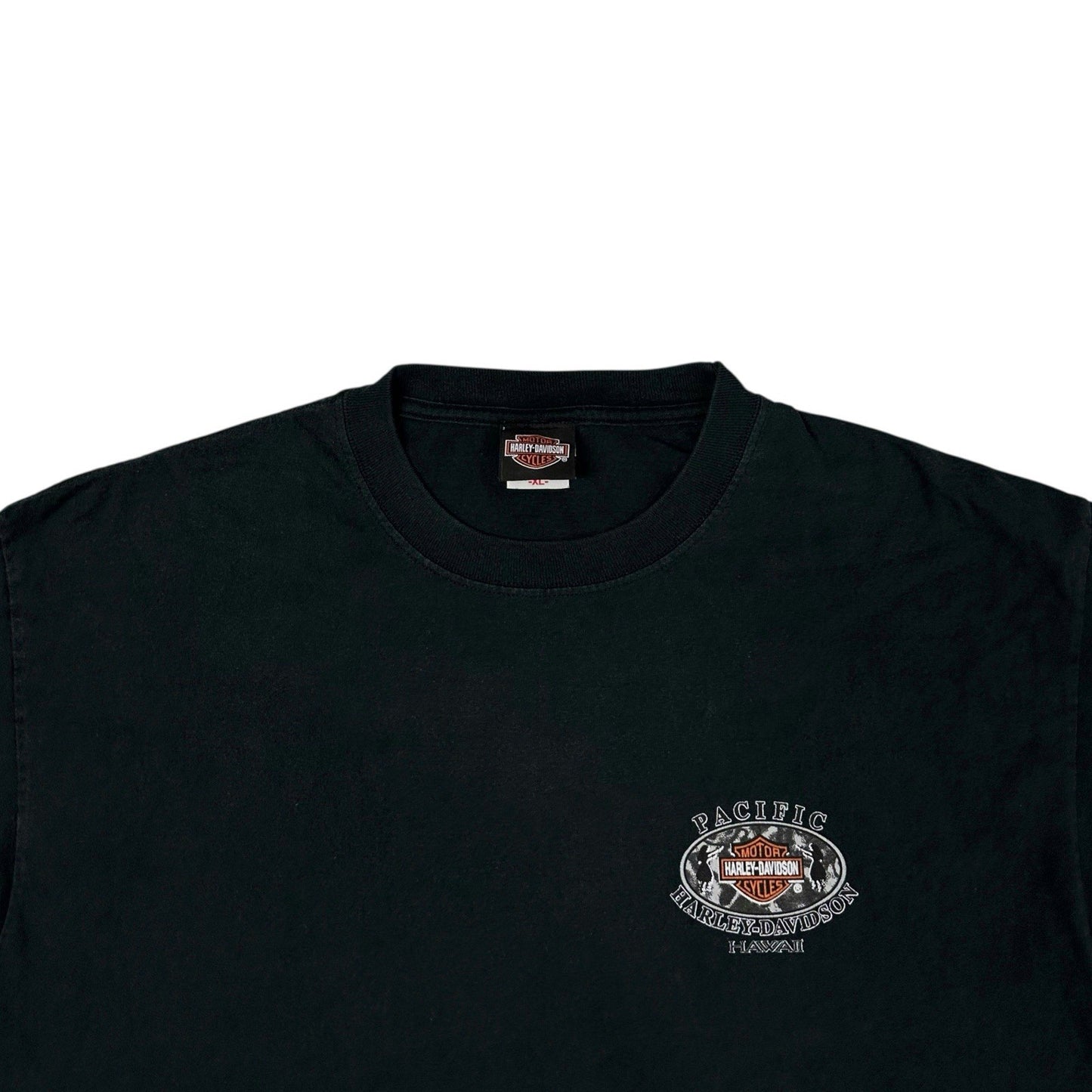 Vintage 90’s Harley Davidson T-Shirt Long Sleeve Black Cropped