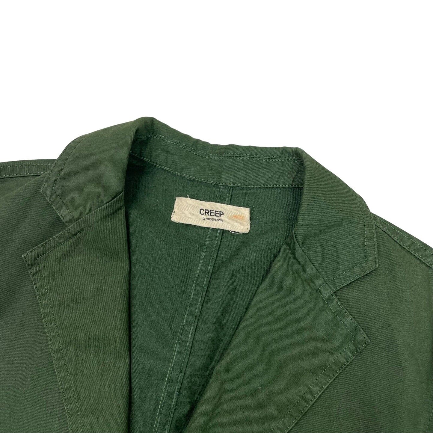 Creep by Hiroshi Awai Military Jacket Green Mens Small