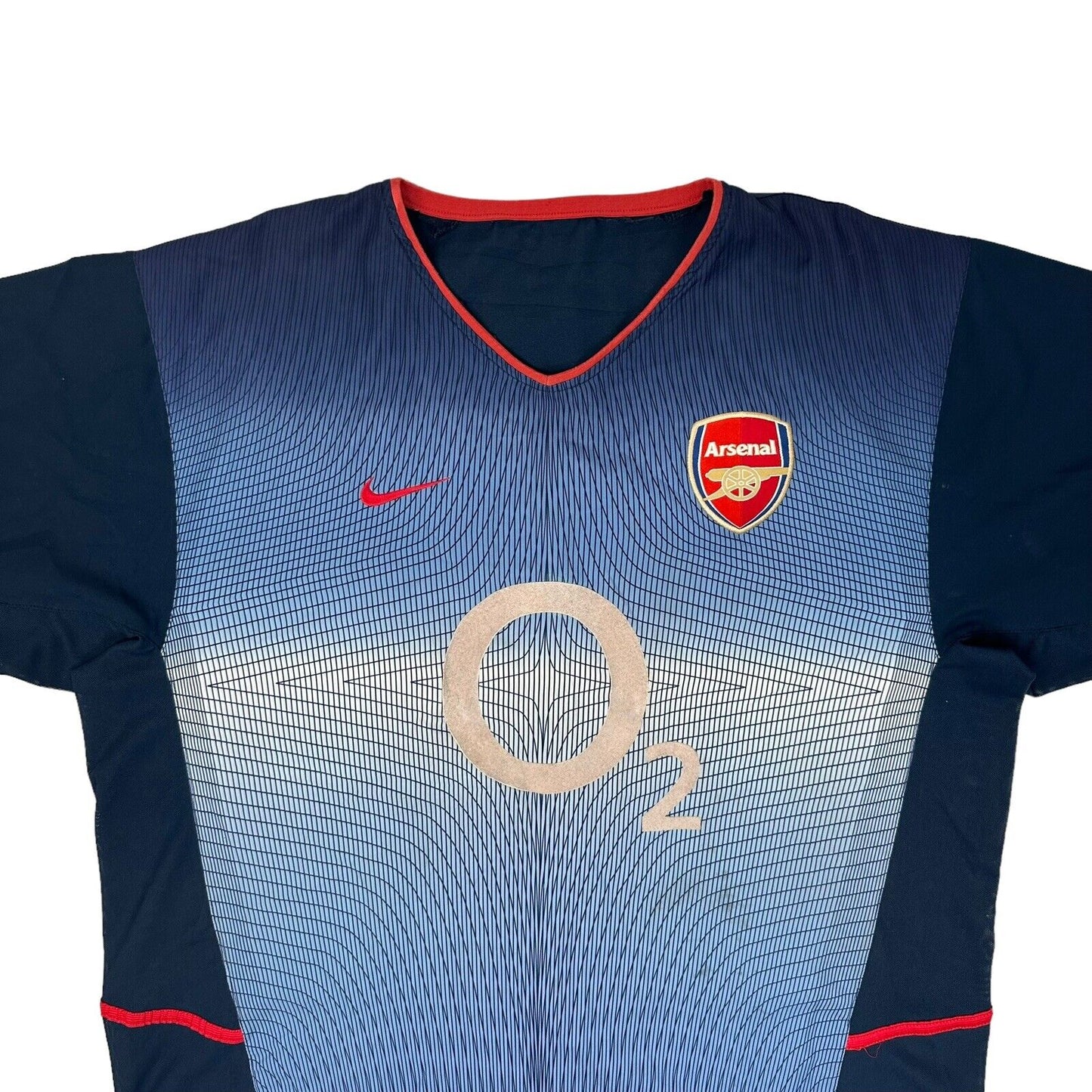 02-03 Arsenal Football Jersey Nike Mens Large Blue Third Kit Ashley Cole 3 Shirt