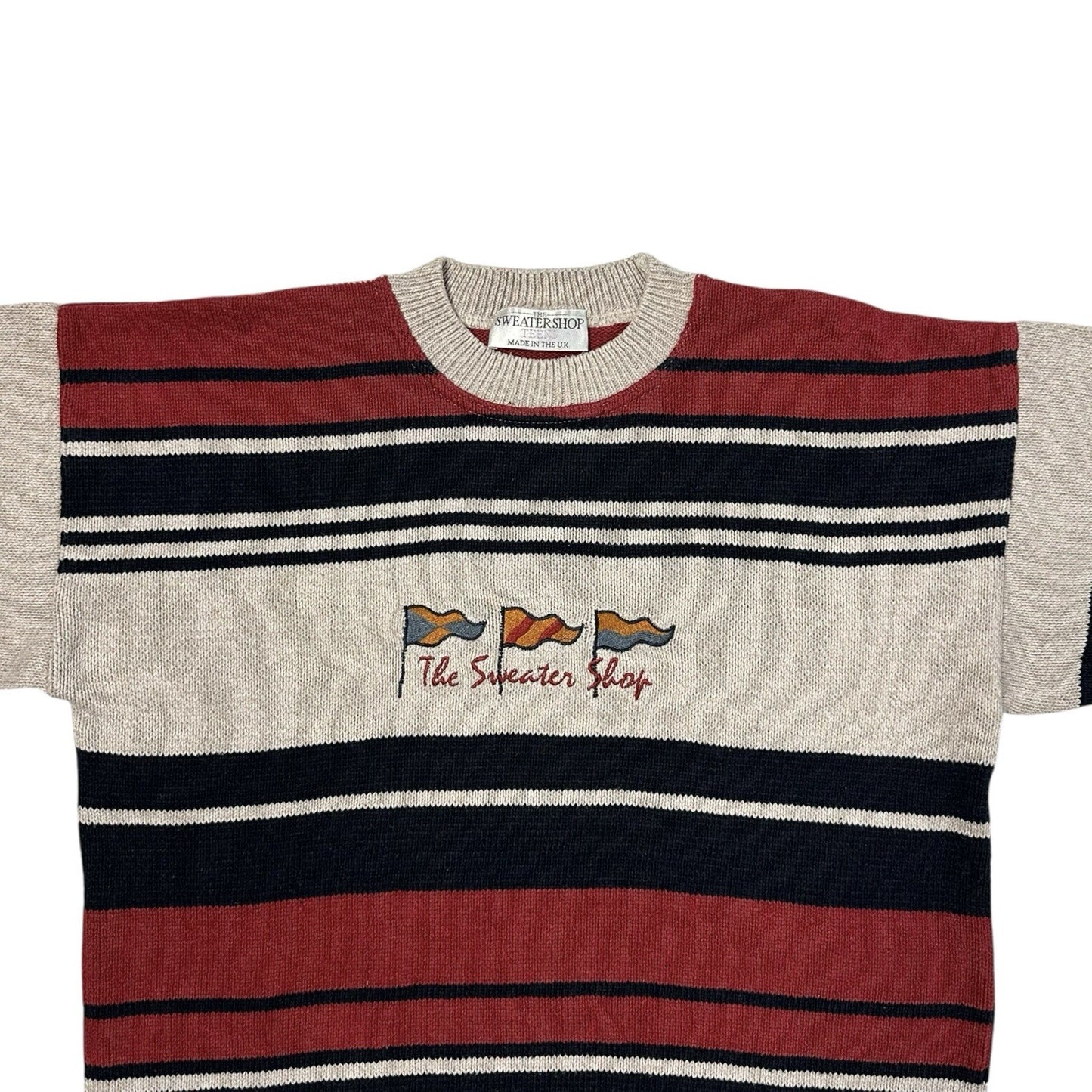 Vintage The Sweater Shop Jumper Men’s Small Multicoloured Knit Made In UK