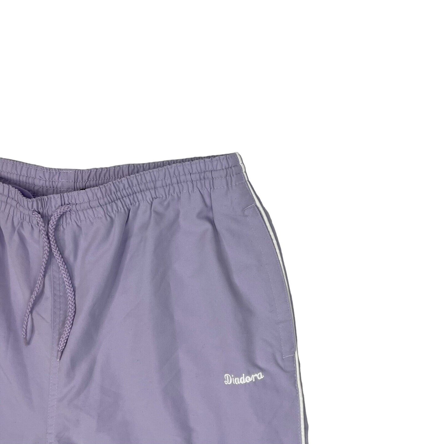 Vintage Diadora Shorts Womens Large Lilac Embroidered Logo