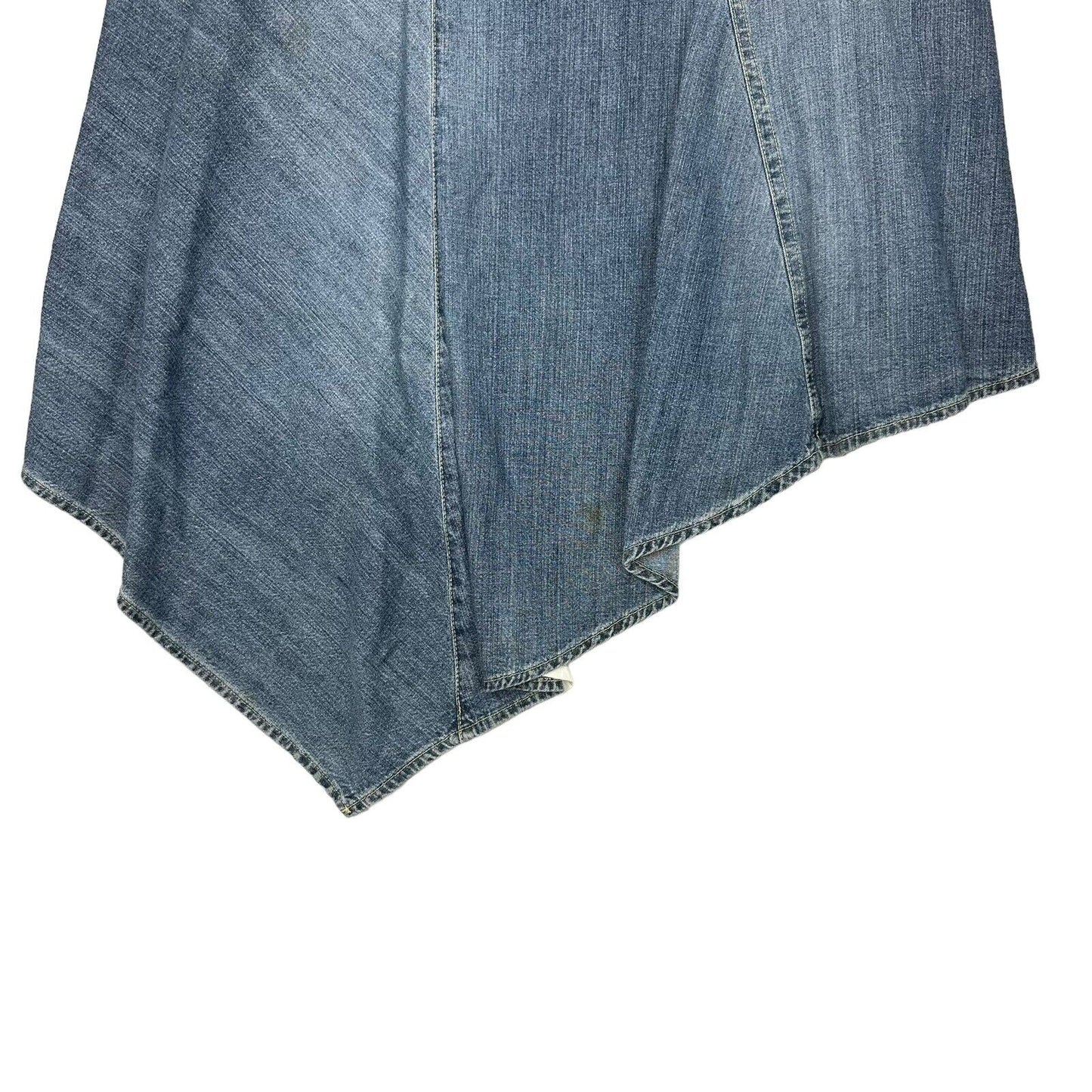 Vintage Michiko Koshino Denim Skirt Asymmetrical 29w Made In Italy