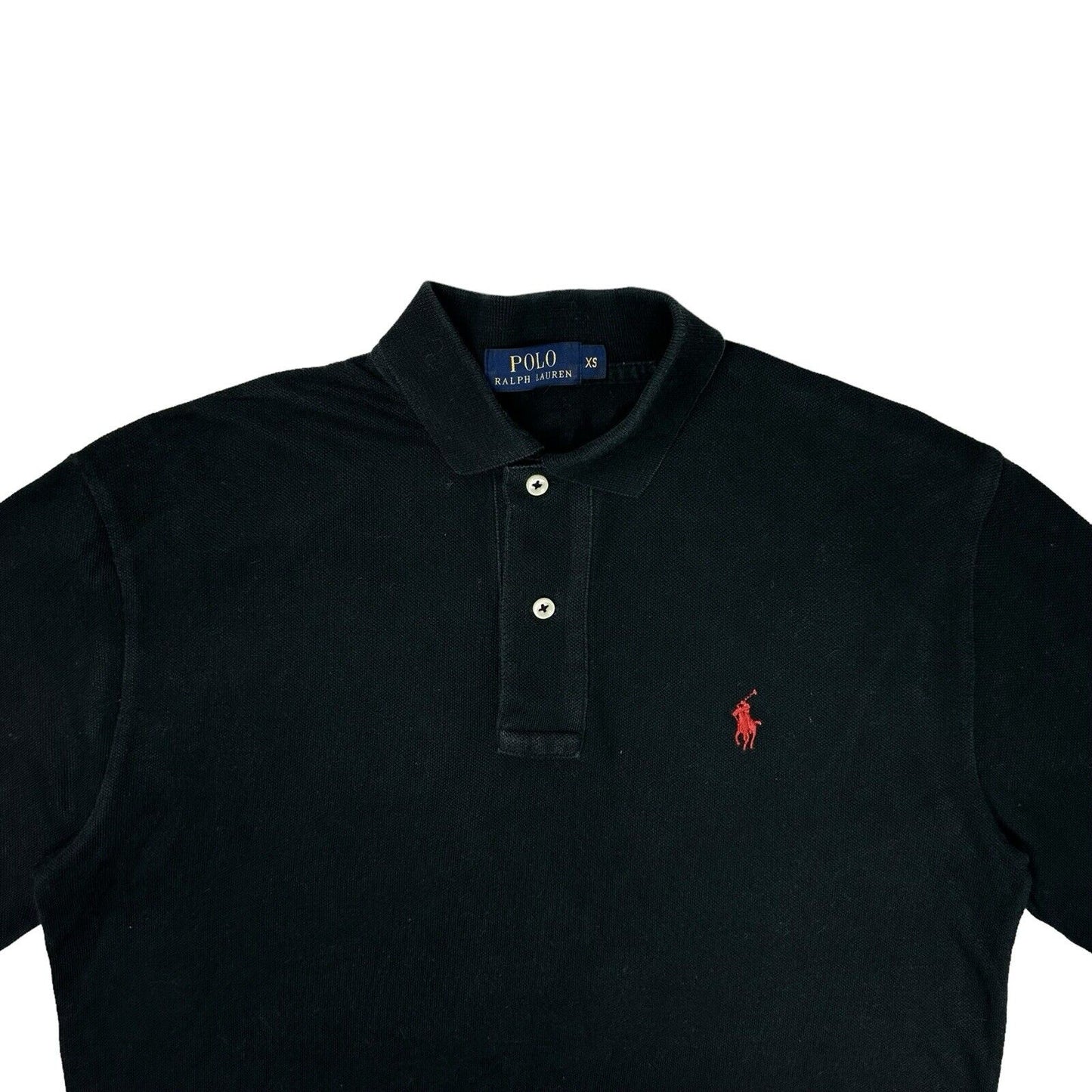 00’s Polo Ralph Lauren Long Sleeve Polo Shirt Mens XS Black