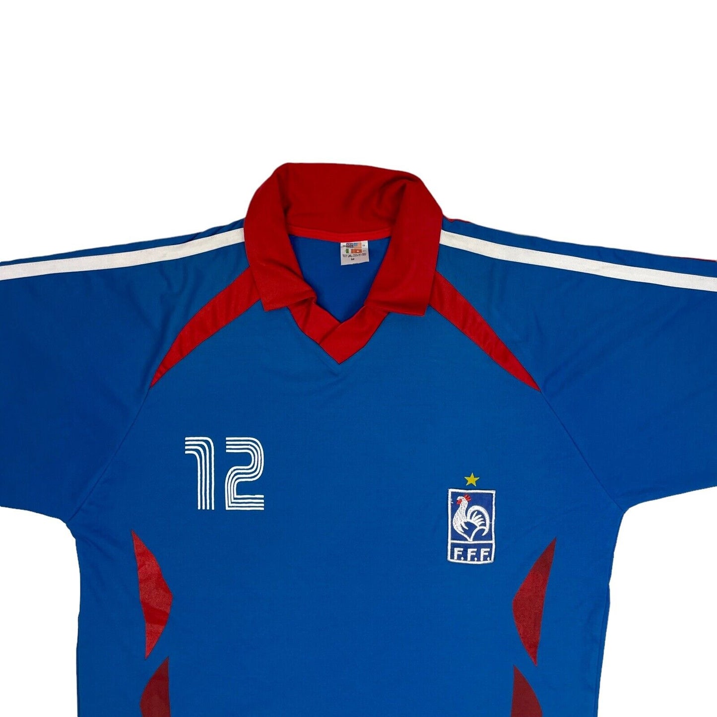 Vintage France Football Shirt 12 Henry Blue And Red Mens Medium 00’s Soccer