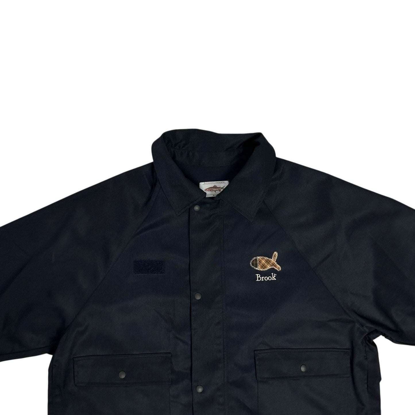 Brook Japan Jacket Navy Blue Large (Size 3) Embroidered Details SS24