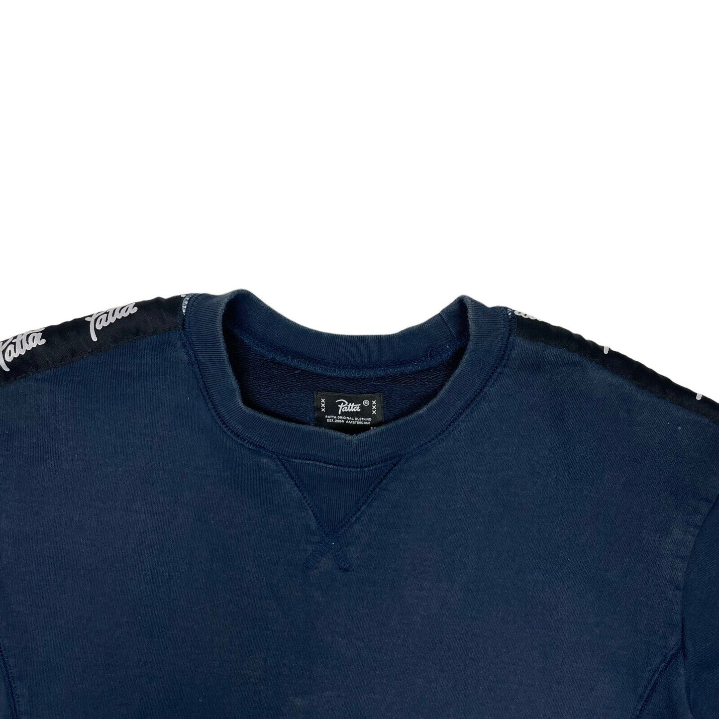 Patta Crew Neck Jumper Mens Medium Navy Blue￼