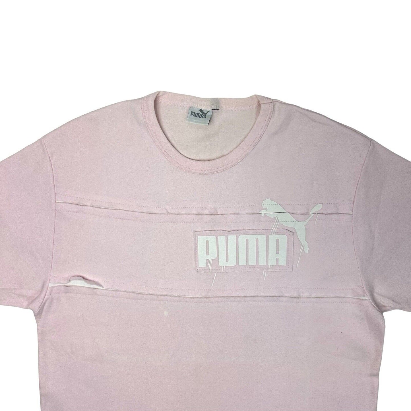 Vintage Puma T-Shirt Pink Mens Large 90s Sportswear