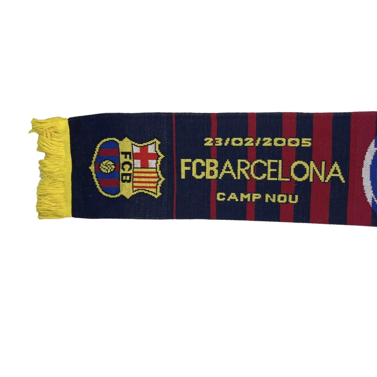 2005 Champions League Barcelona vs Chelsea Scarf OSFA Football Memorabilia