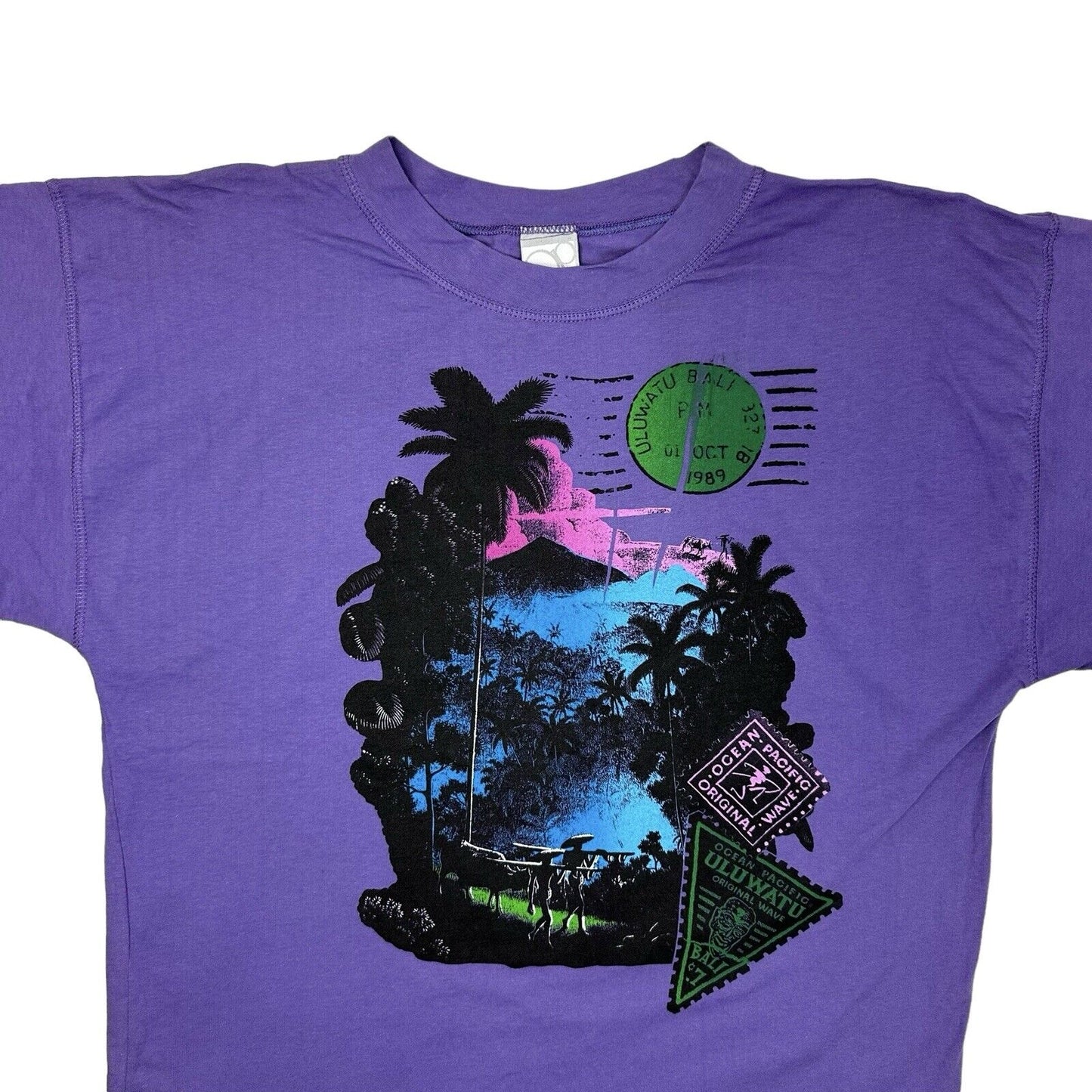 Vintage Ocean Pacific Alien Graphic T-Shirt Men’s One Size Deadstock