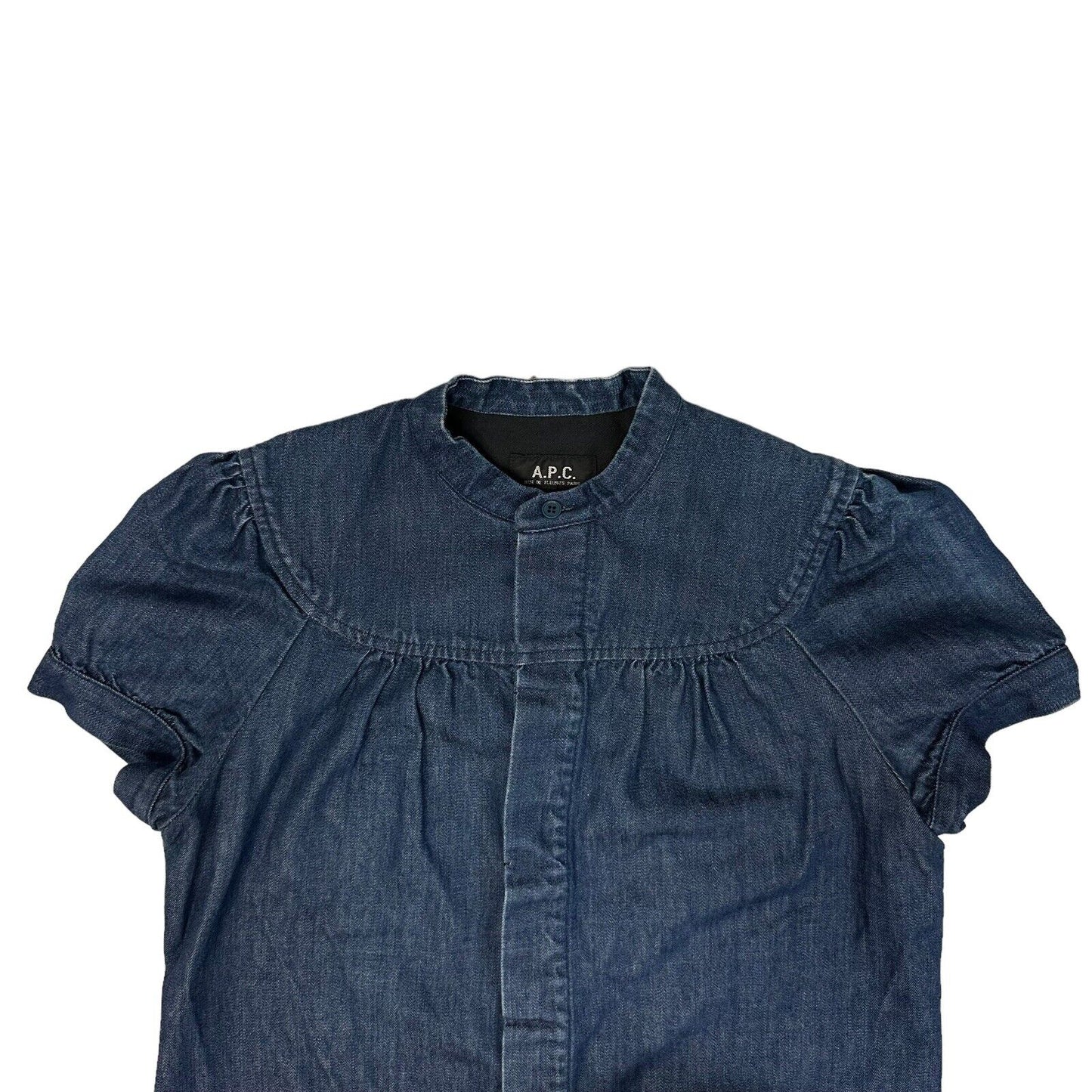 APC Denim Dress Womens Small Dark Blue