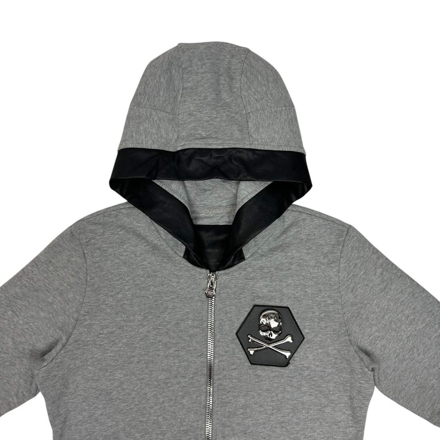 Philipp Plein Skull Hoodie Grey Men’s Small Made In Italy