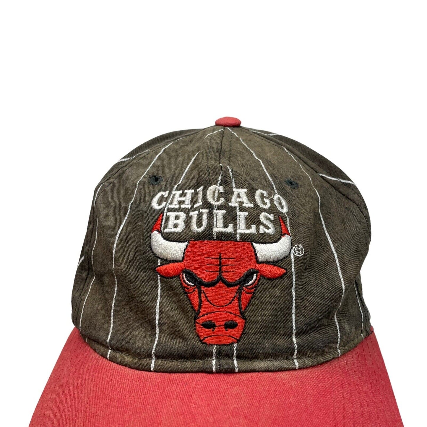 Vintage Chicago Bulls Starter Pinstripe Cap Embroidered Made In Korea NBA