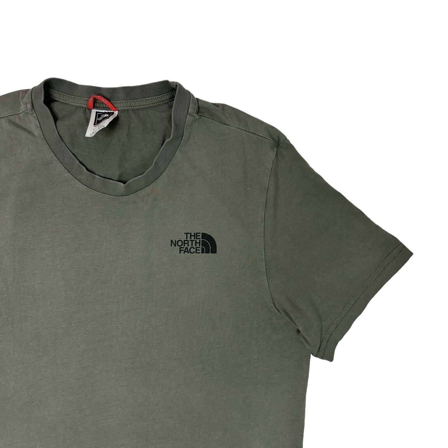 The North Face Khaki Green Logo T-Shirt Mens Small