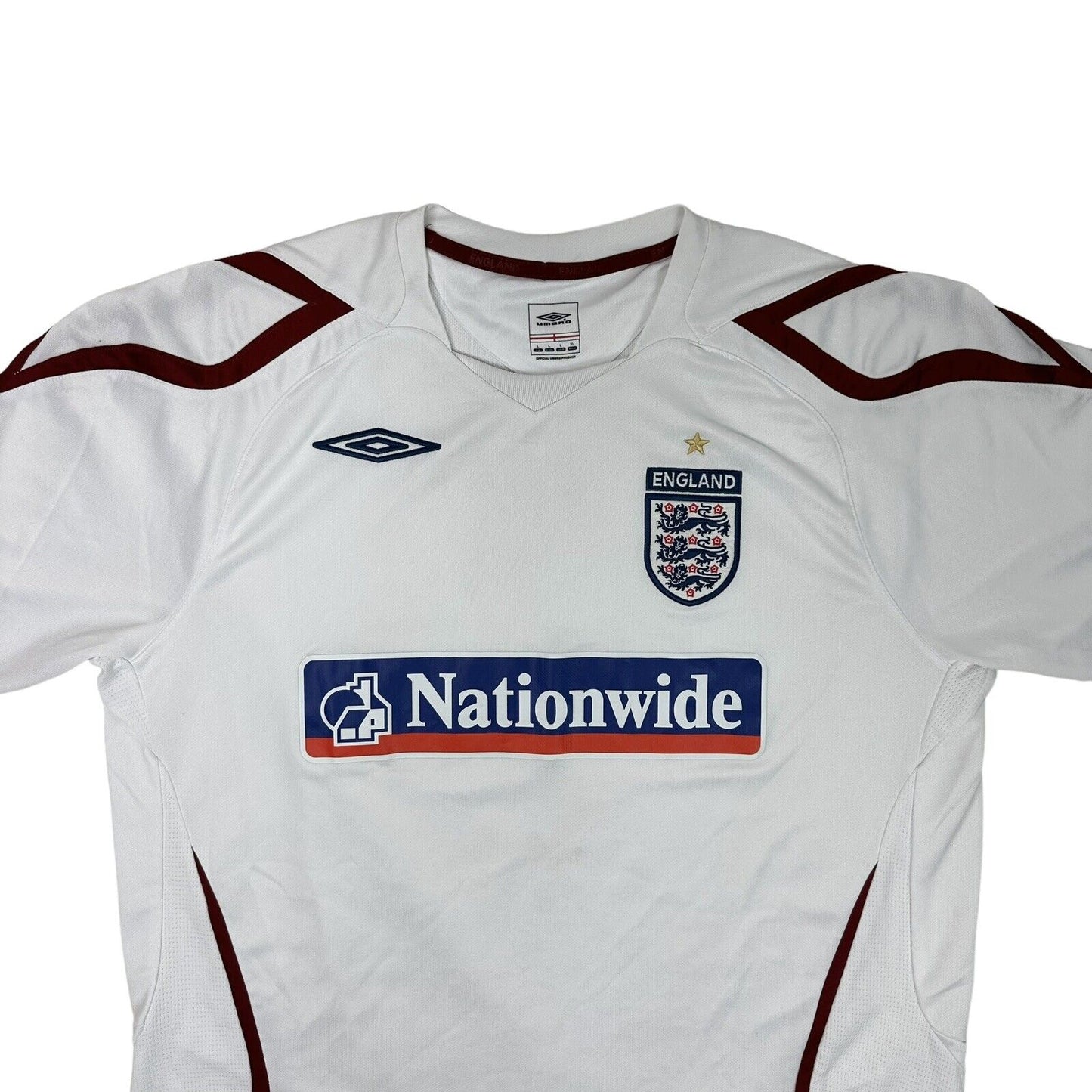 04-05 England Football Training Shirt Umbro Mens Large White