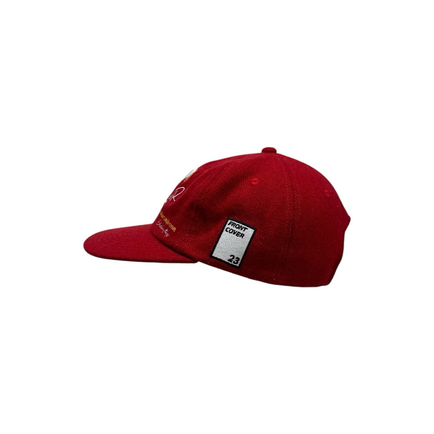 Frontcover Clo Wool Cap Embroidered Red Strapback