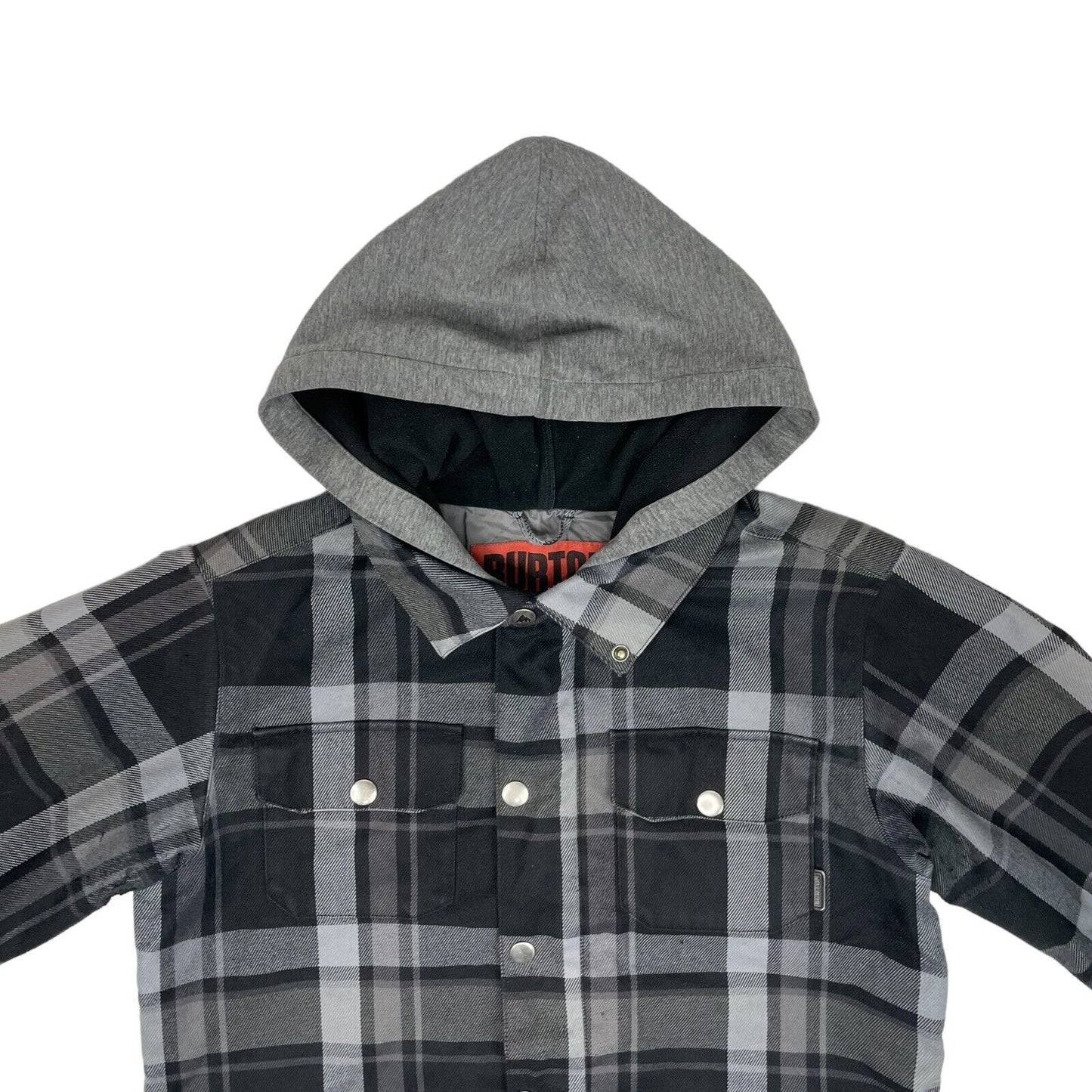 00’s Burton Snowboards MB Hackett Jacket Mens Small Grey Check