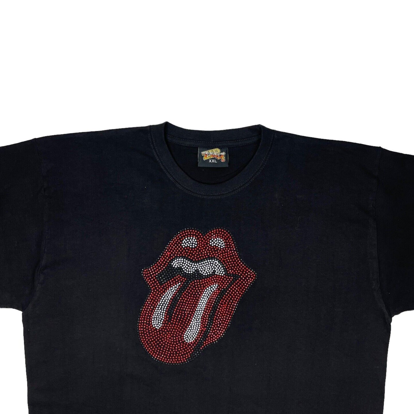 Deadstock 00’s Rolling Stones Embellished Logo T-Shirt Mens XXL