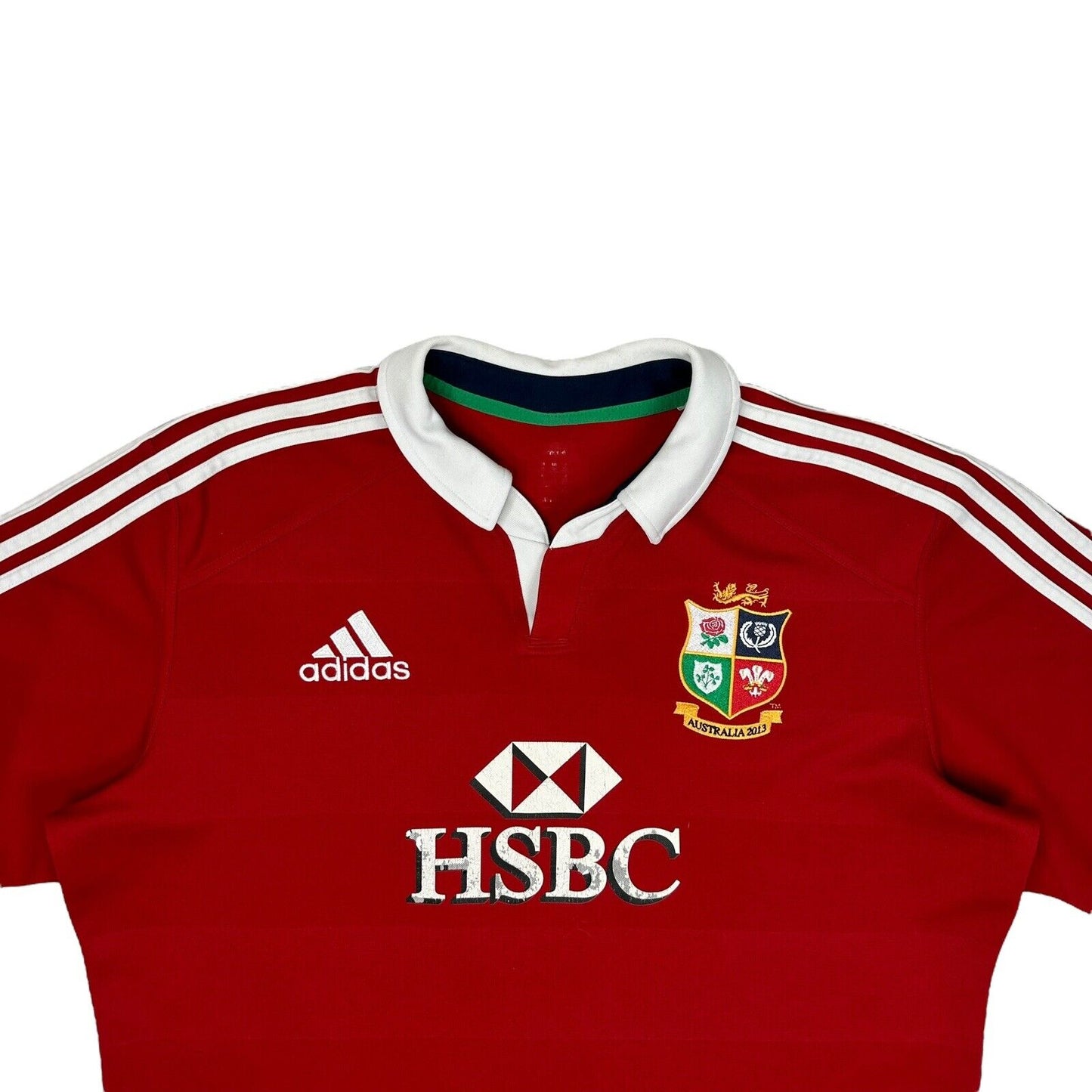 2013 British And Irish Lions Rugby Shirt Mens XL Red Adidas