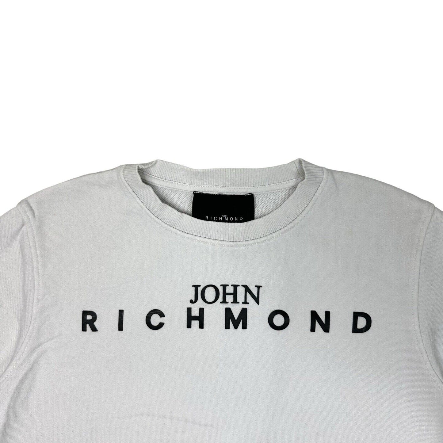 John Richmond Logo Sweatshirt White Womens Small