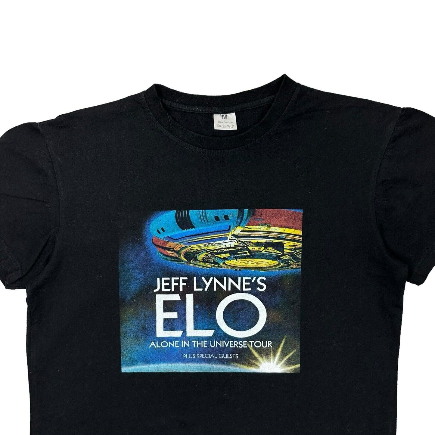 2017 Jeff Lynne’s ELO Tour T-Shirt Mens Medium Black Alone In The Universe