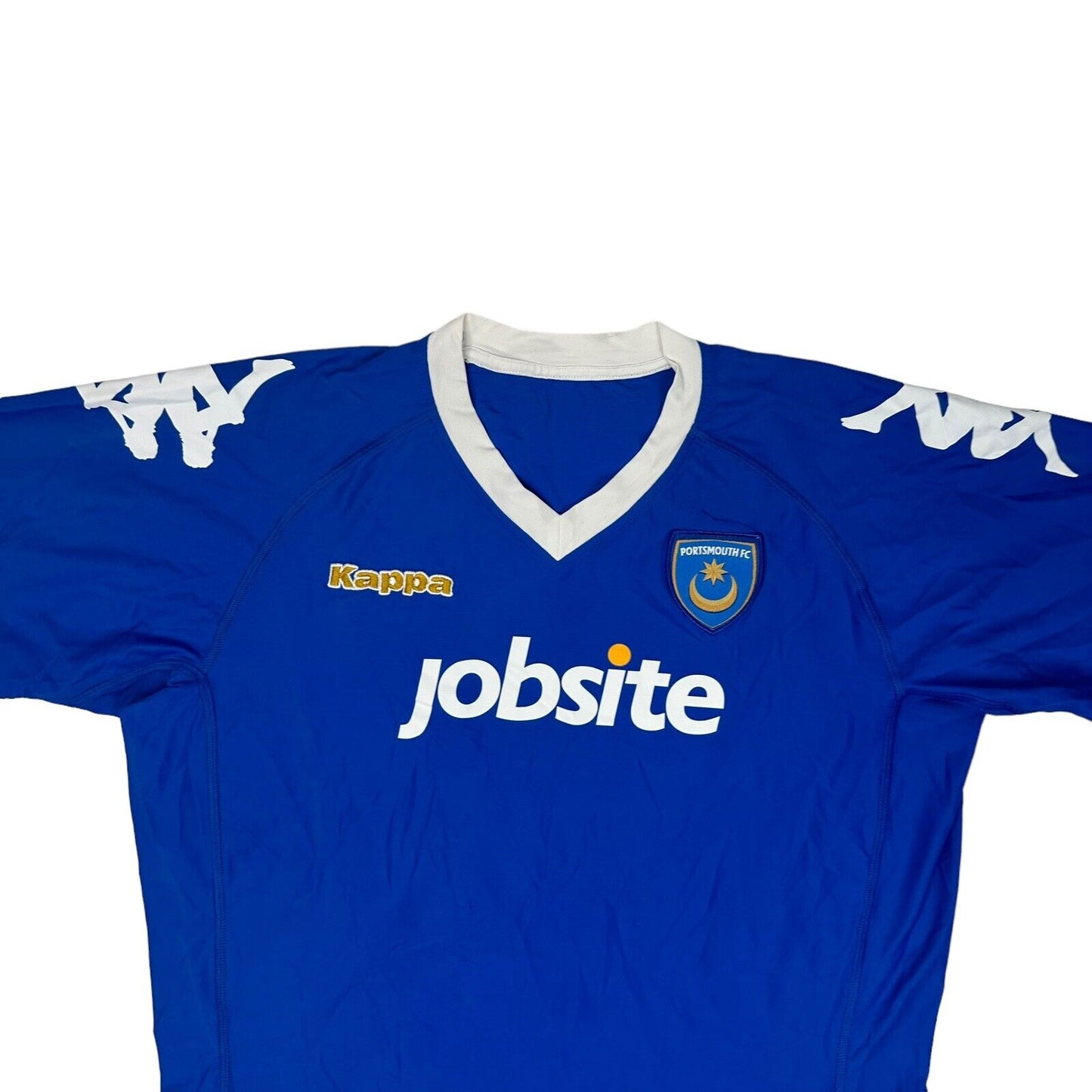 10-11 Portsmouth FC Football Jersey Kappa Mens Small Blue Home Kit Soccer Shirt