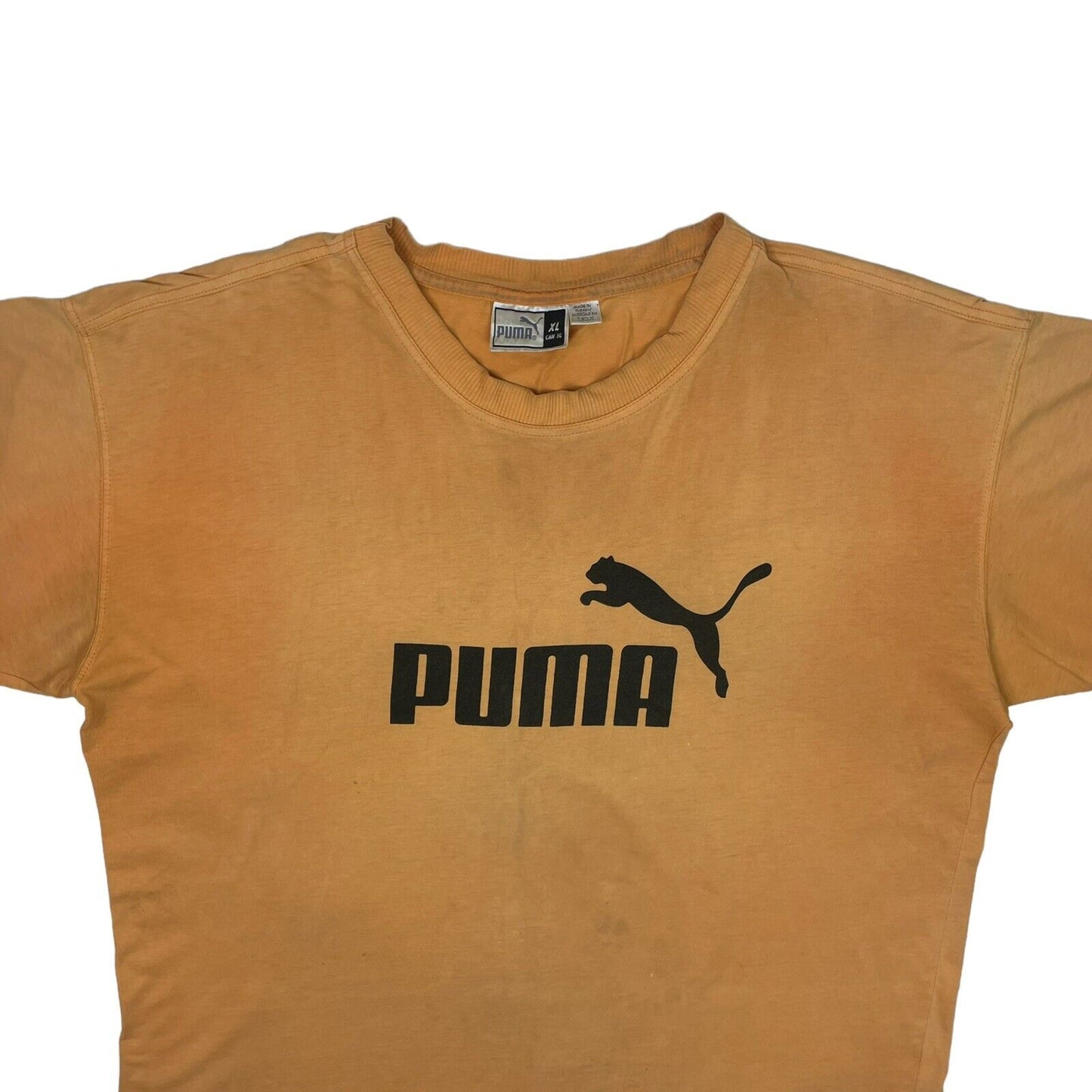 Vintage Puma T-Shirt Orange Mens XL 90s Sportswear