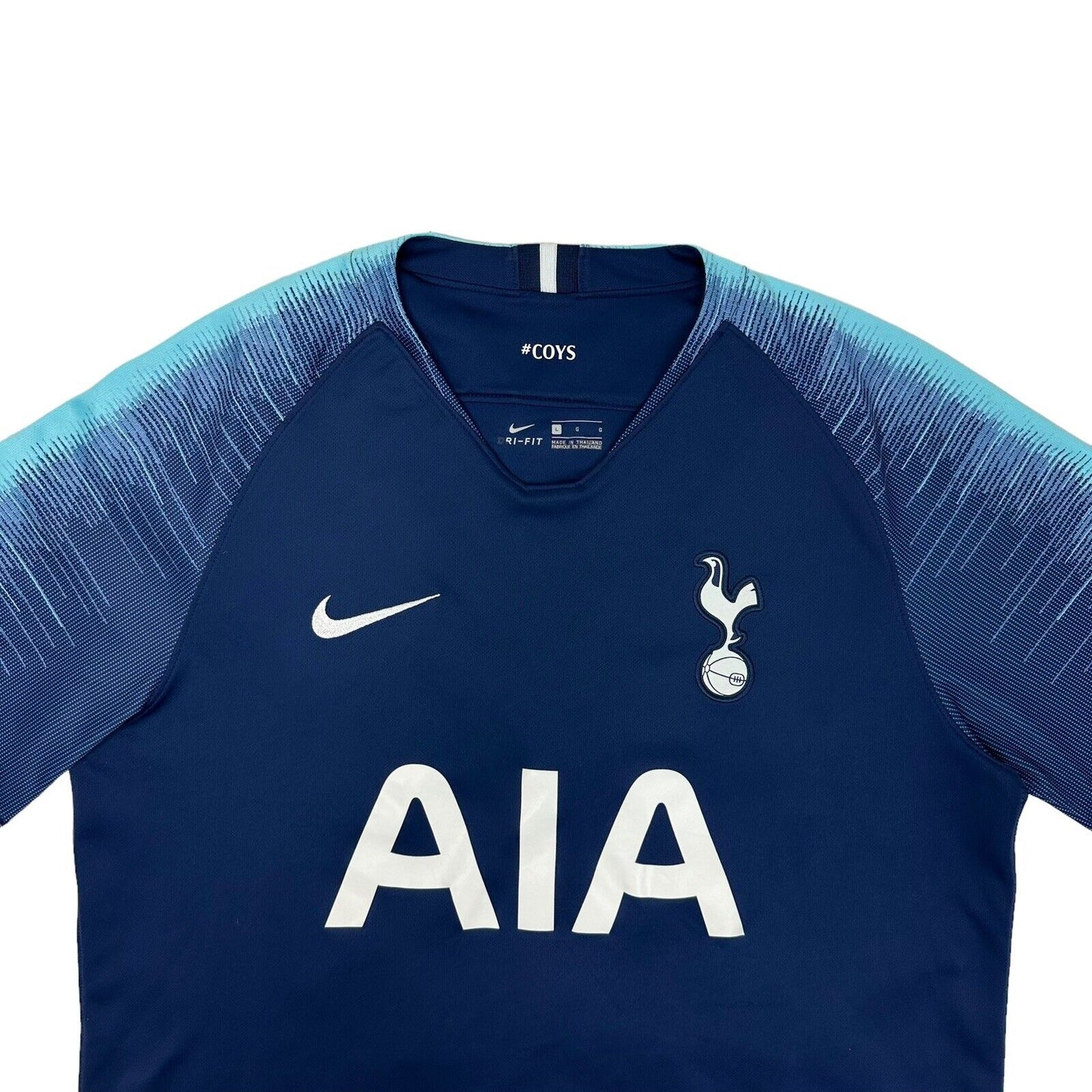 18-19 Tottenham Football Jersey Nike Mens Large Blue Away Kit Eriksen 23 Shirt