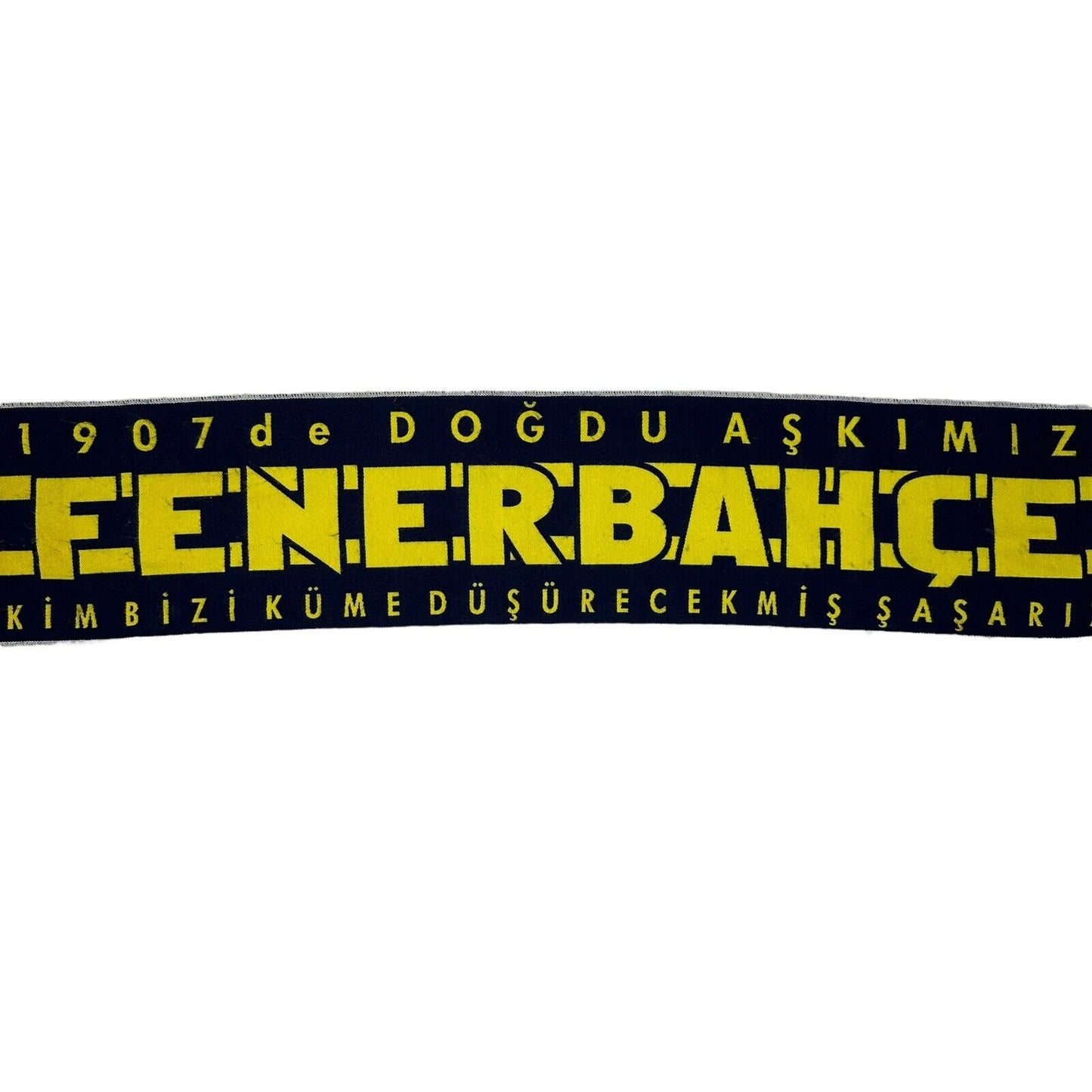 Vintage Fenerbahce SK Scarf OSFA Football Memorabilia Super Lig